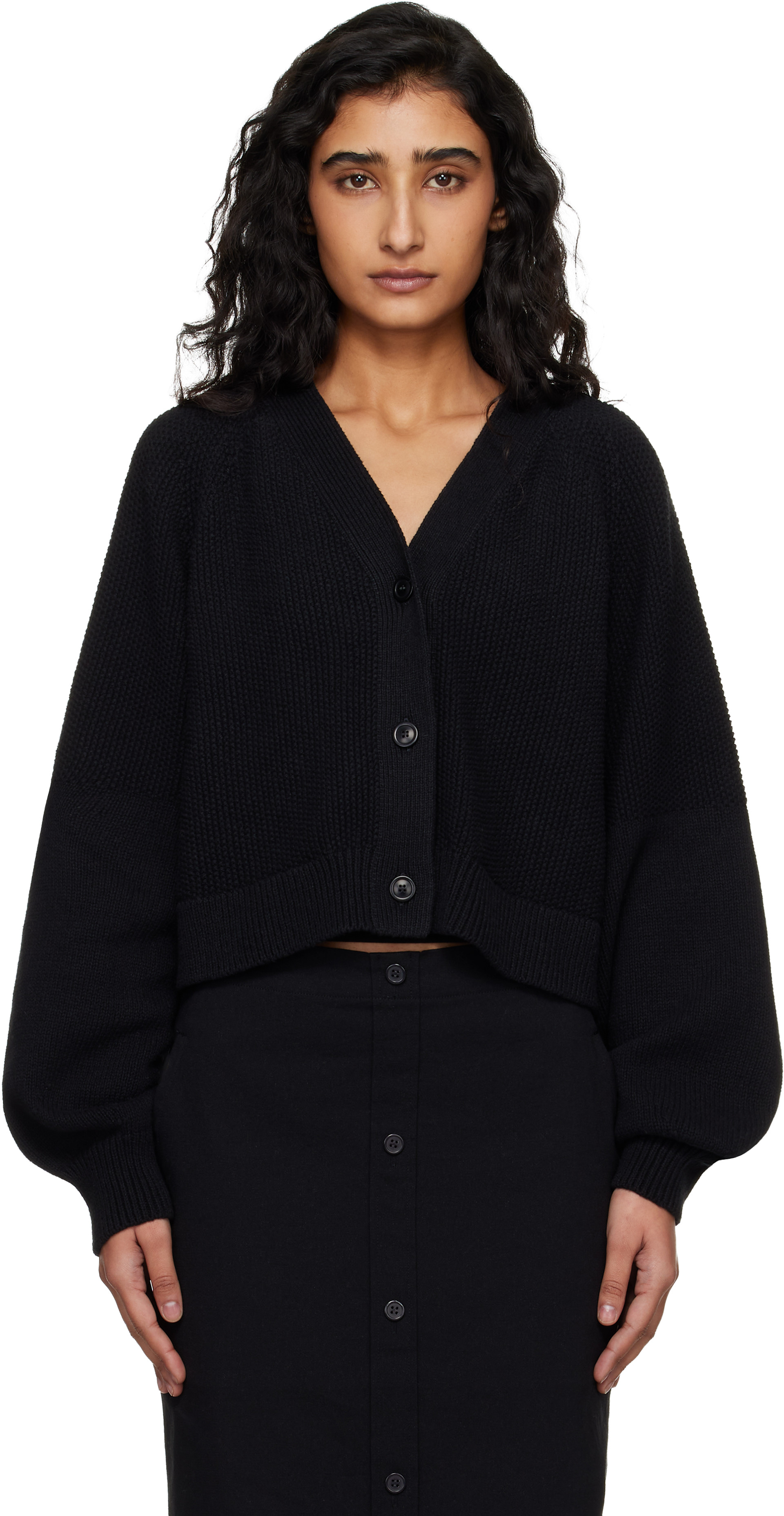 YMC - Cardigan Computer noir