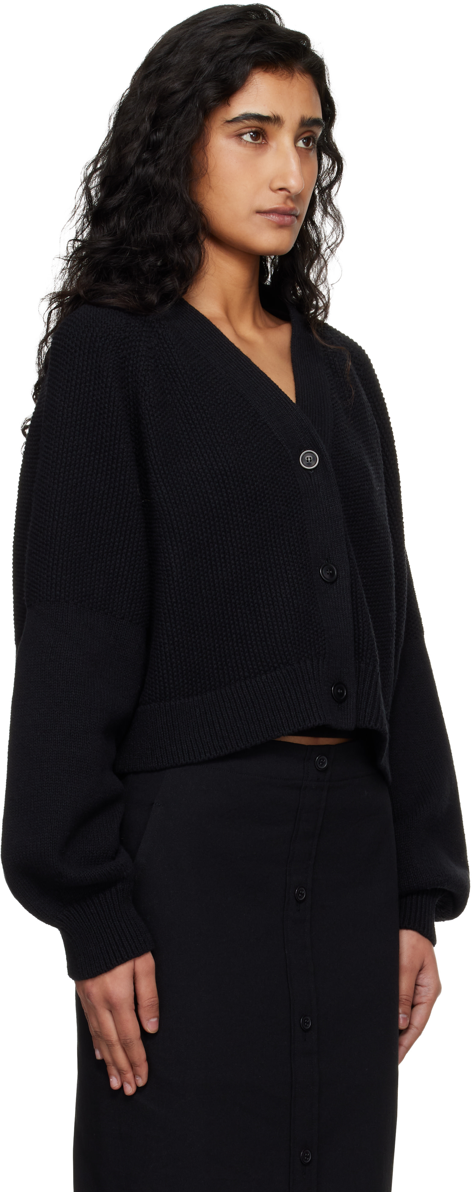 YMC - Cardigan Computer noir