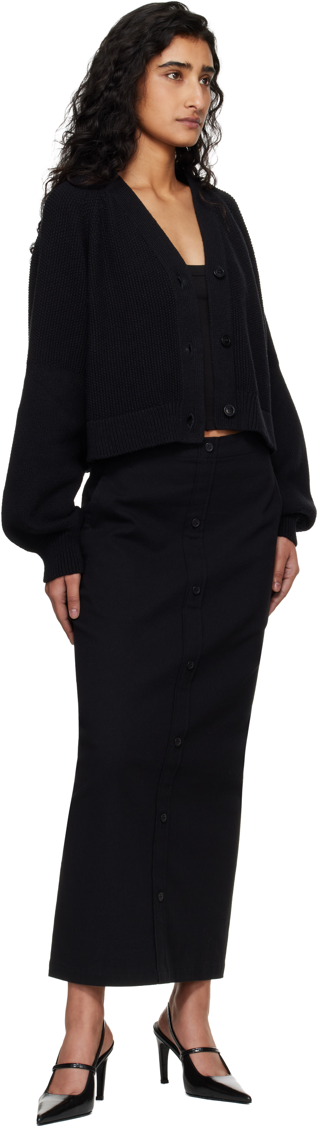 YMC - Cardigan Computer noir