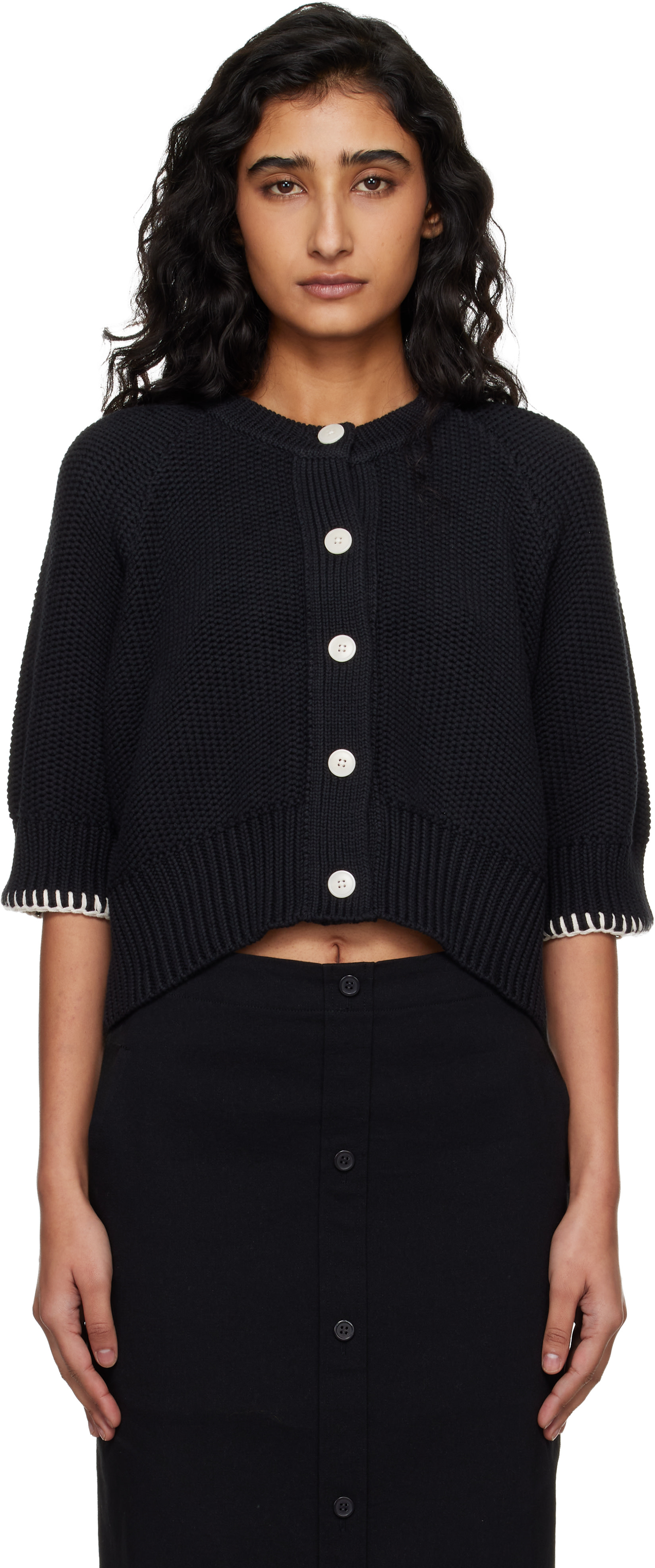 YMC - Cardigan Kwai noir