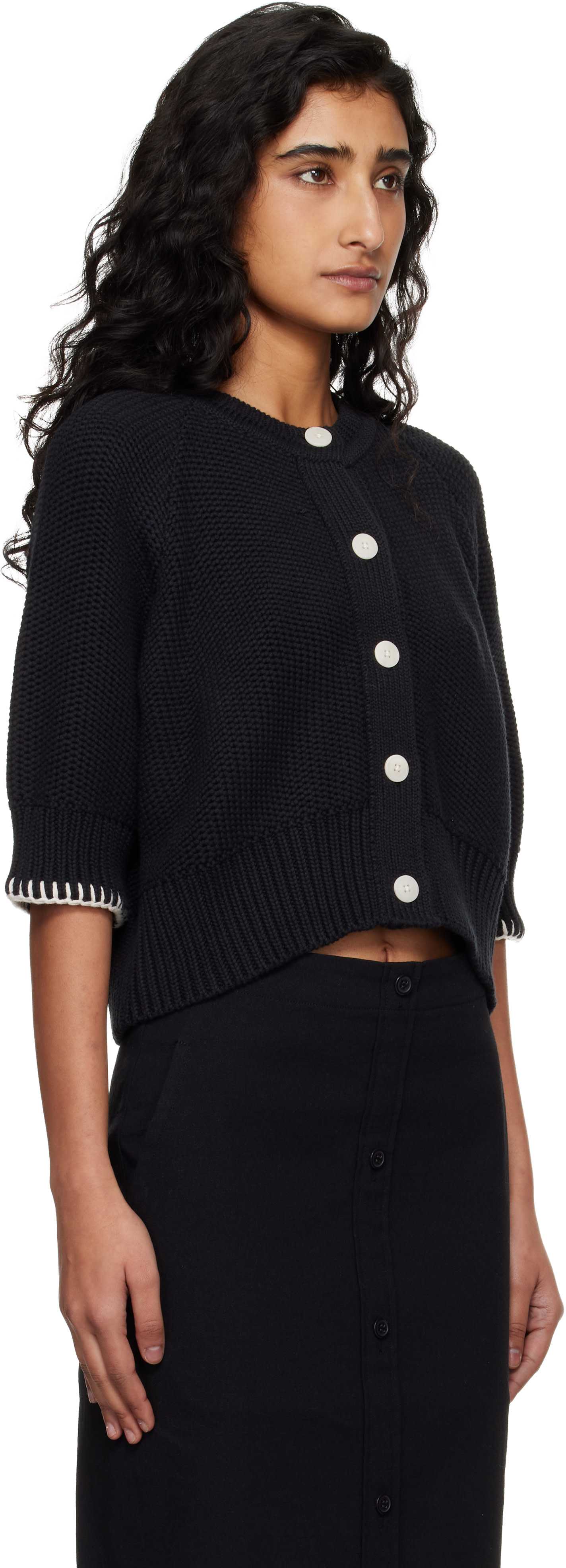 YMC - Cardigan Kwai noir
