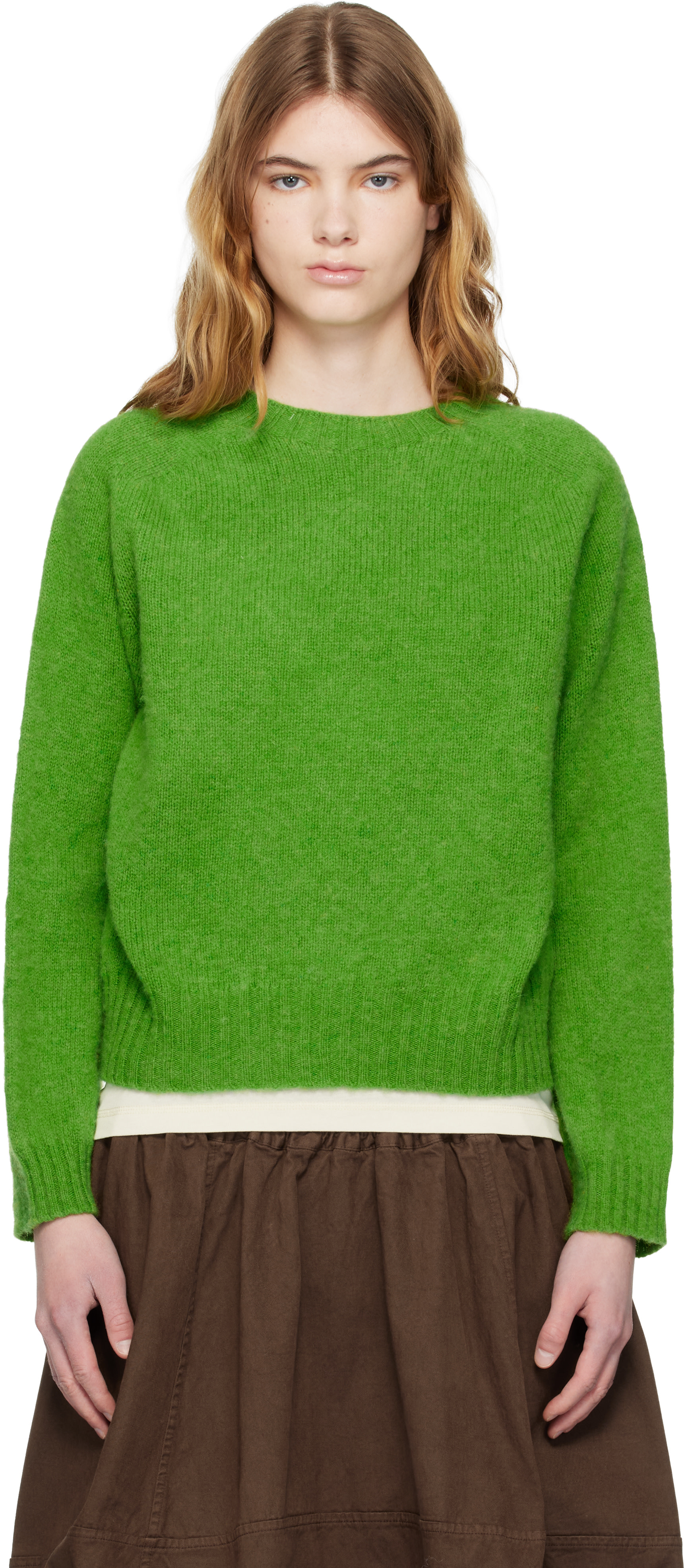 YMC - Pull Jets vert exclusif à SSENSE