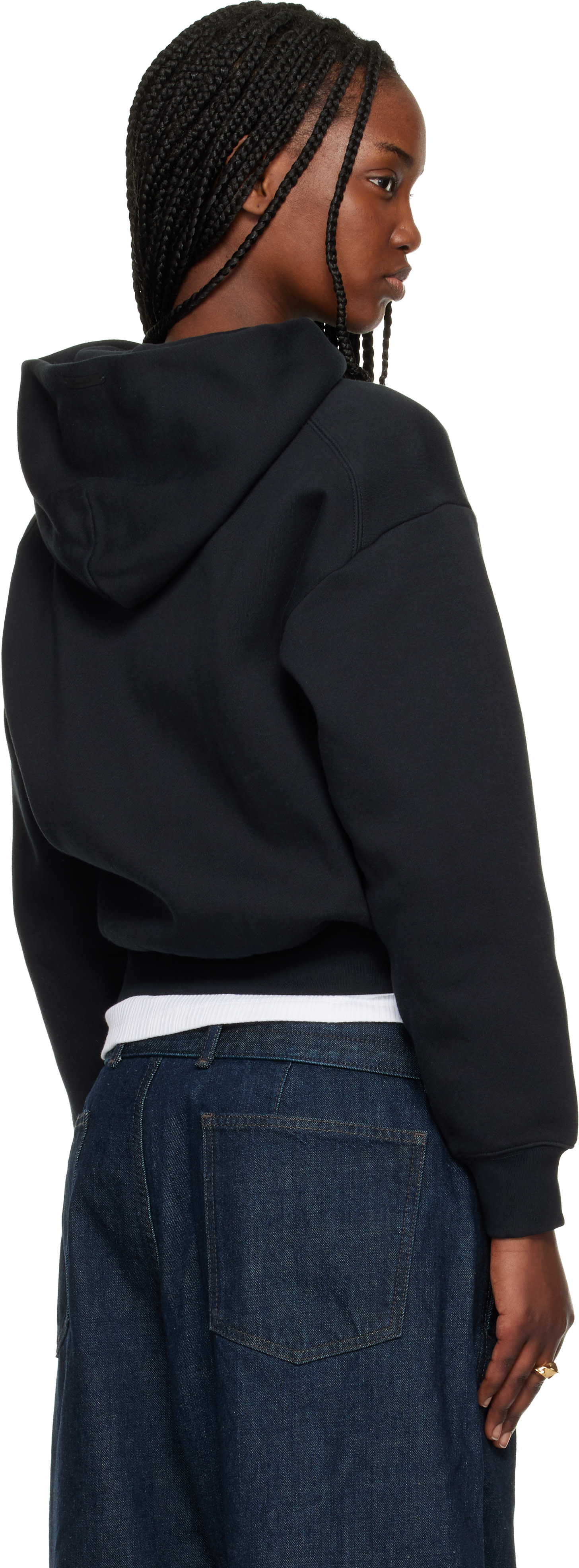 Fear of God ESSENTIALS: Black Classic Hoodie | SSENSE