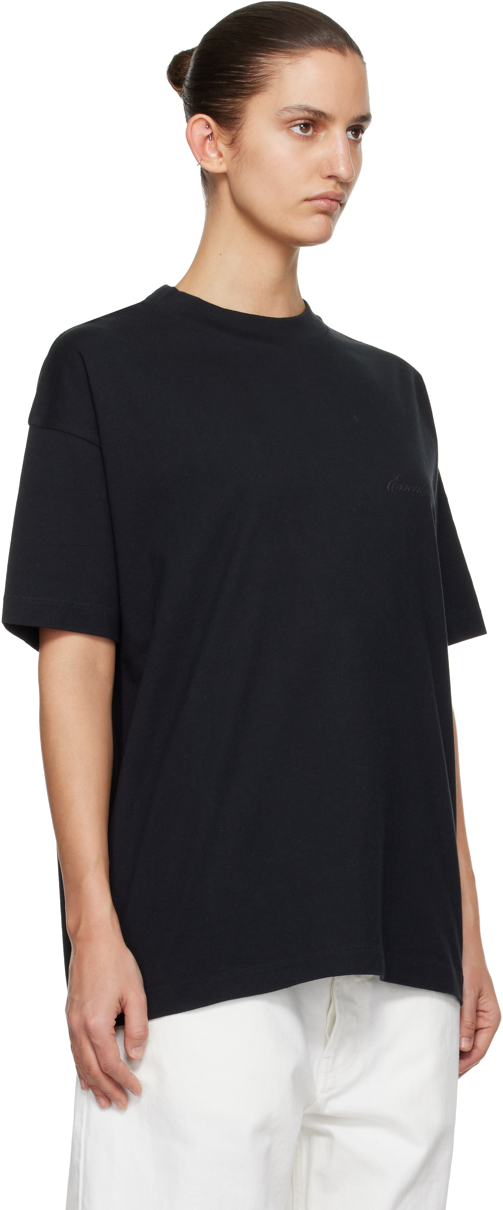 Fear of God ESSENTIALS - 블랙 클래식 티셔츠
