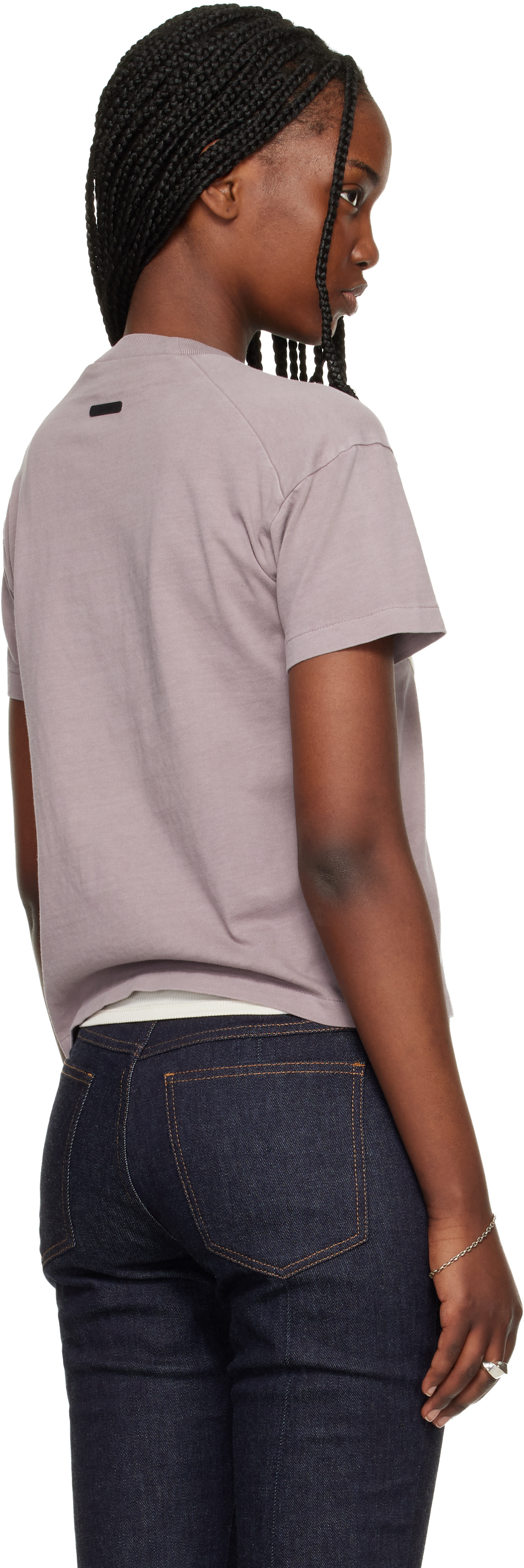 Fear of God ESSENTIALS: Purple Campus Classic Short Sleeve T-shirt