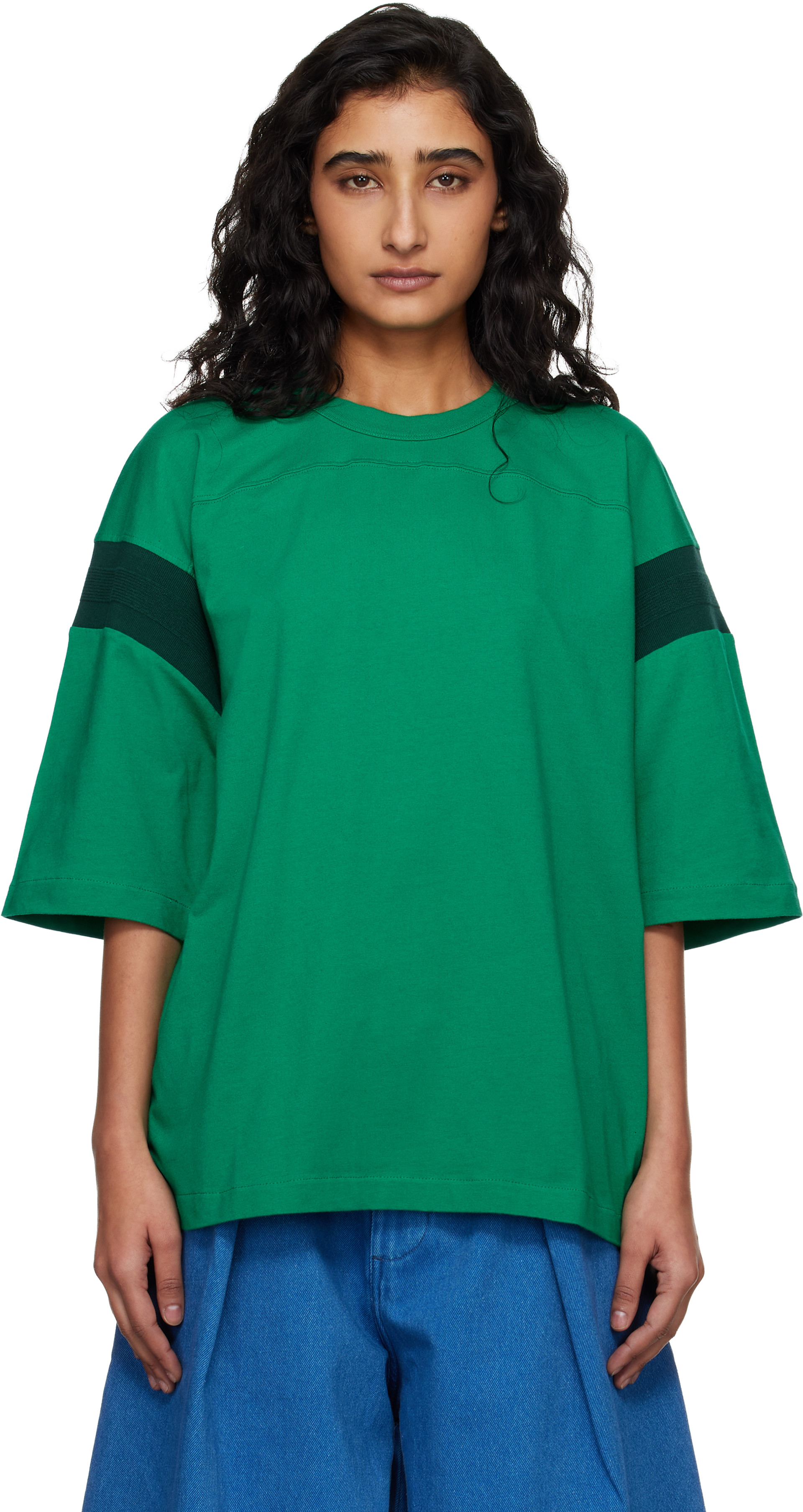 YMC - T-shirt de planchiste vert