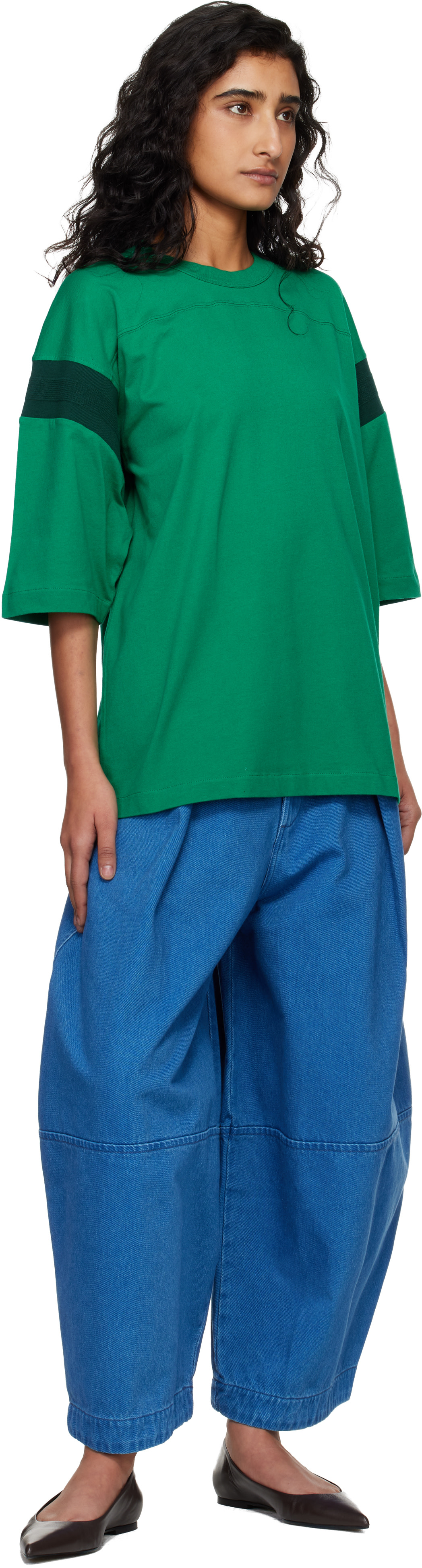 YMC - T-shirt de planchiste vert