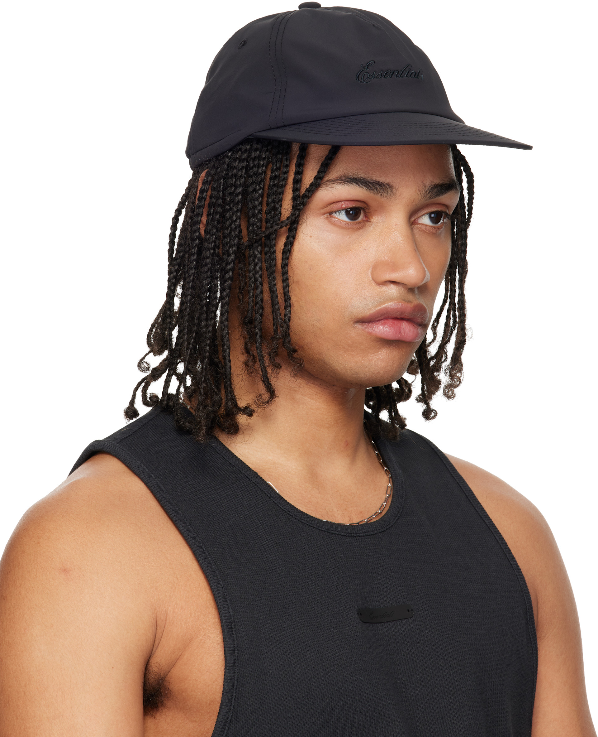 Fear of God ESSENTIALS - 블랙 시그니처 패널 볼캡