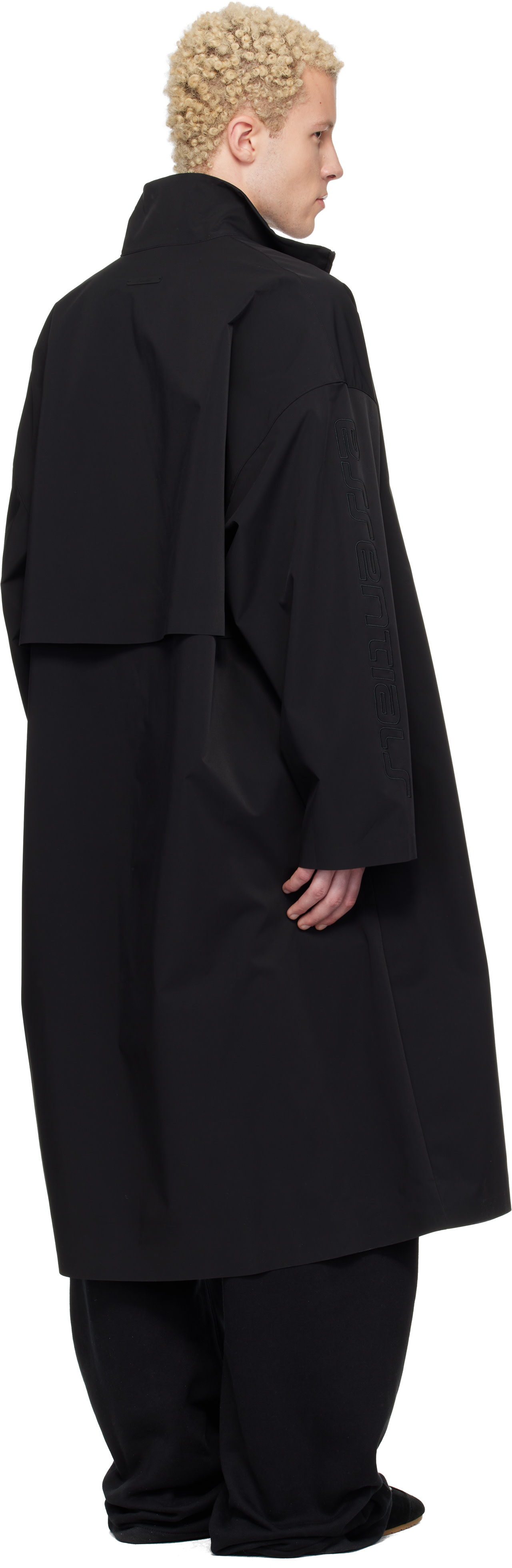 Fear of God ESSENTIALS - 블랙 액티브 트레이스 트렌치 코트