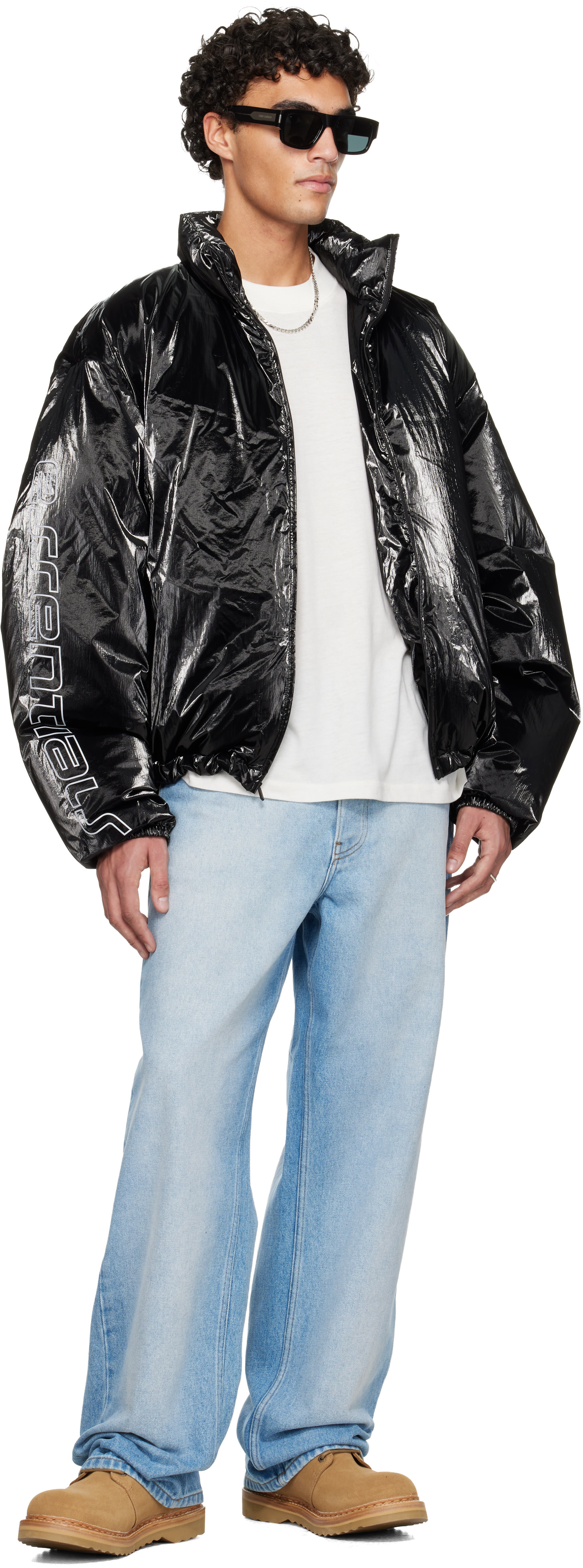Fear of God ESSENTIALS - Black Holiday Puffer Down Jacket