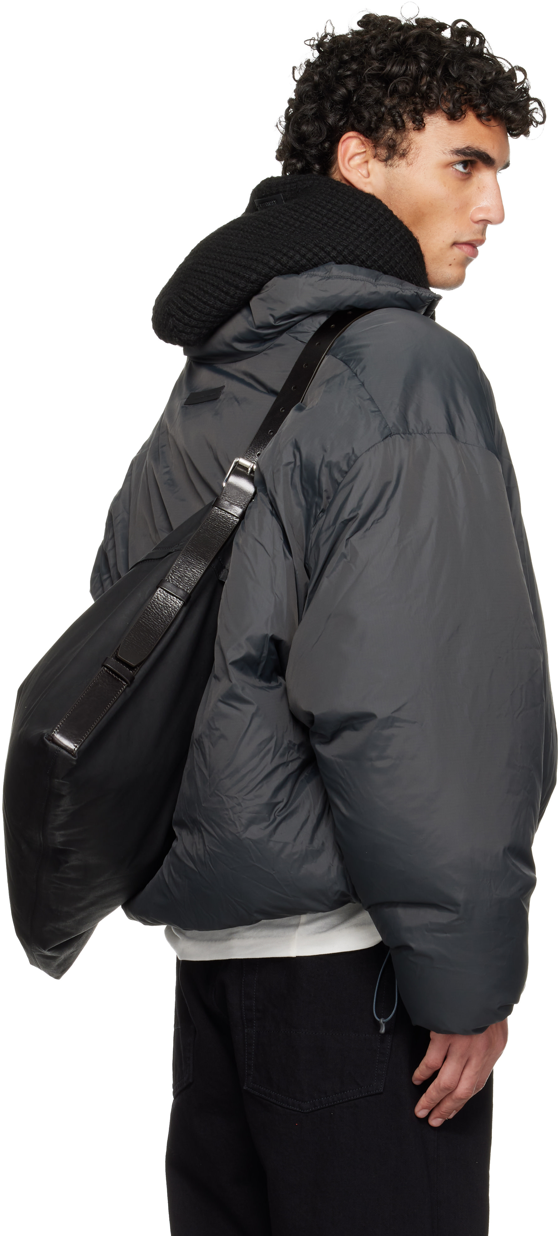 Fear of God ESSENTIALS - Gray Holiday Ripstop Nylon Puffer Down Jacket
