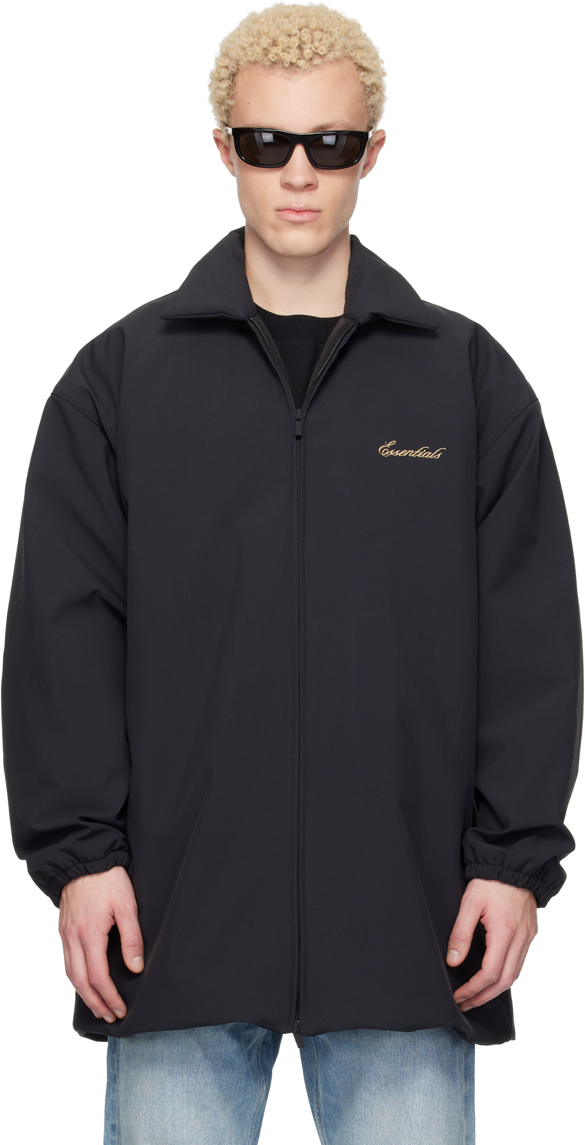 Fear of God ESSENTIALS - 블랙 시그니처 반 재킷