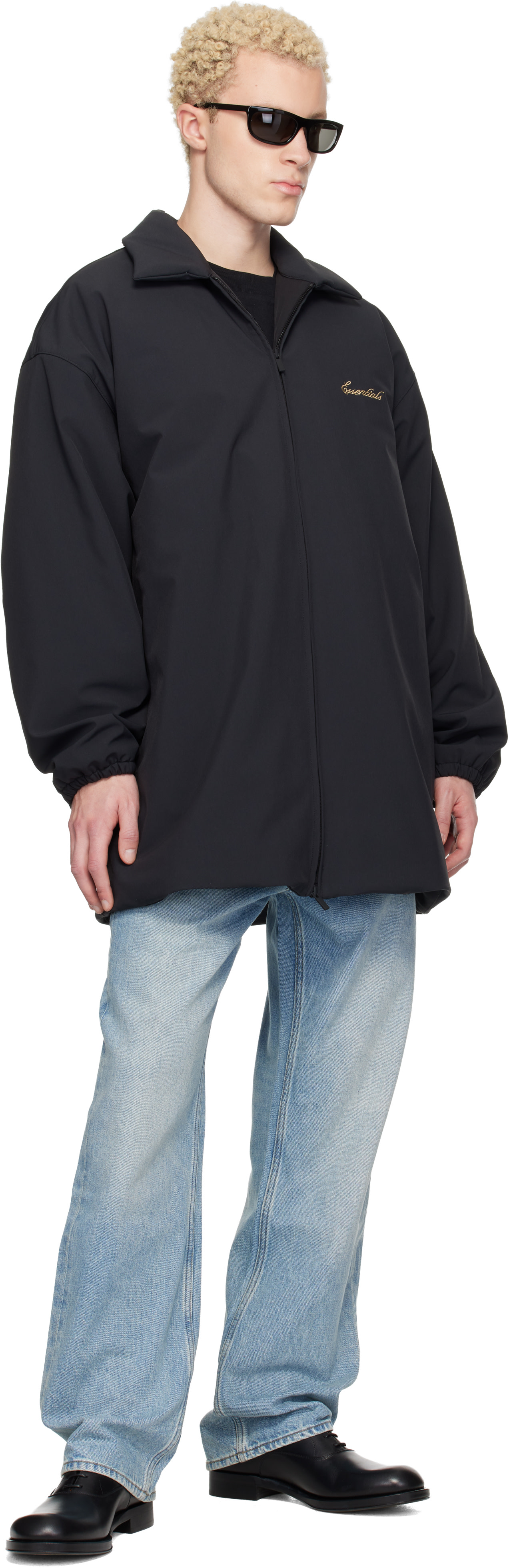 Fear of God ESSENTIALS - 블랙 시그니처 반 재킷