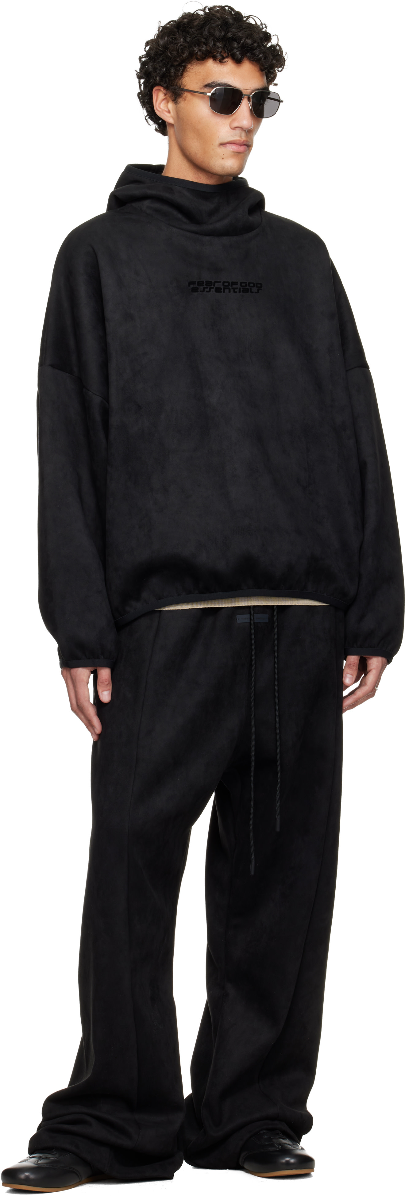 Fear of God ESSENTIALS: ブラック Holiday フェイクスエード フレア