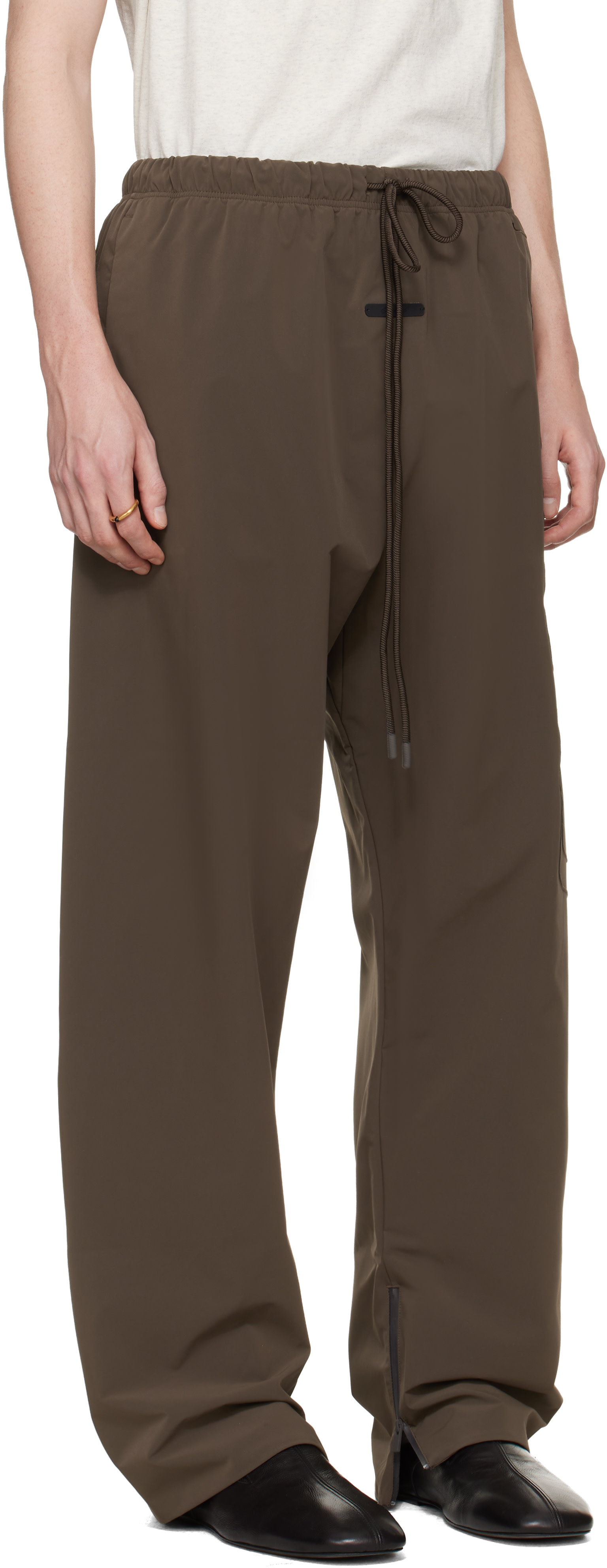 Fear of God ESSENTIALS - Brown Active Trace Track Pants