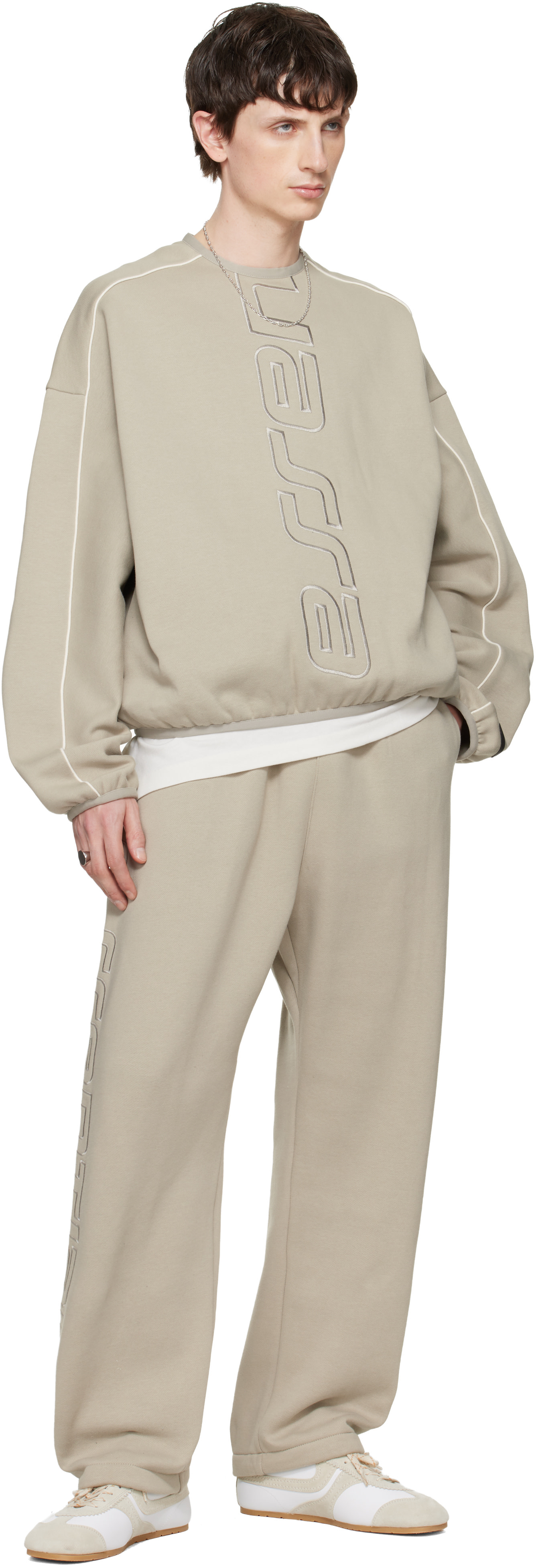 Fear of God ESSENTIALS - Gray Active Trace Relaxed Sweatpants