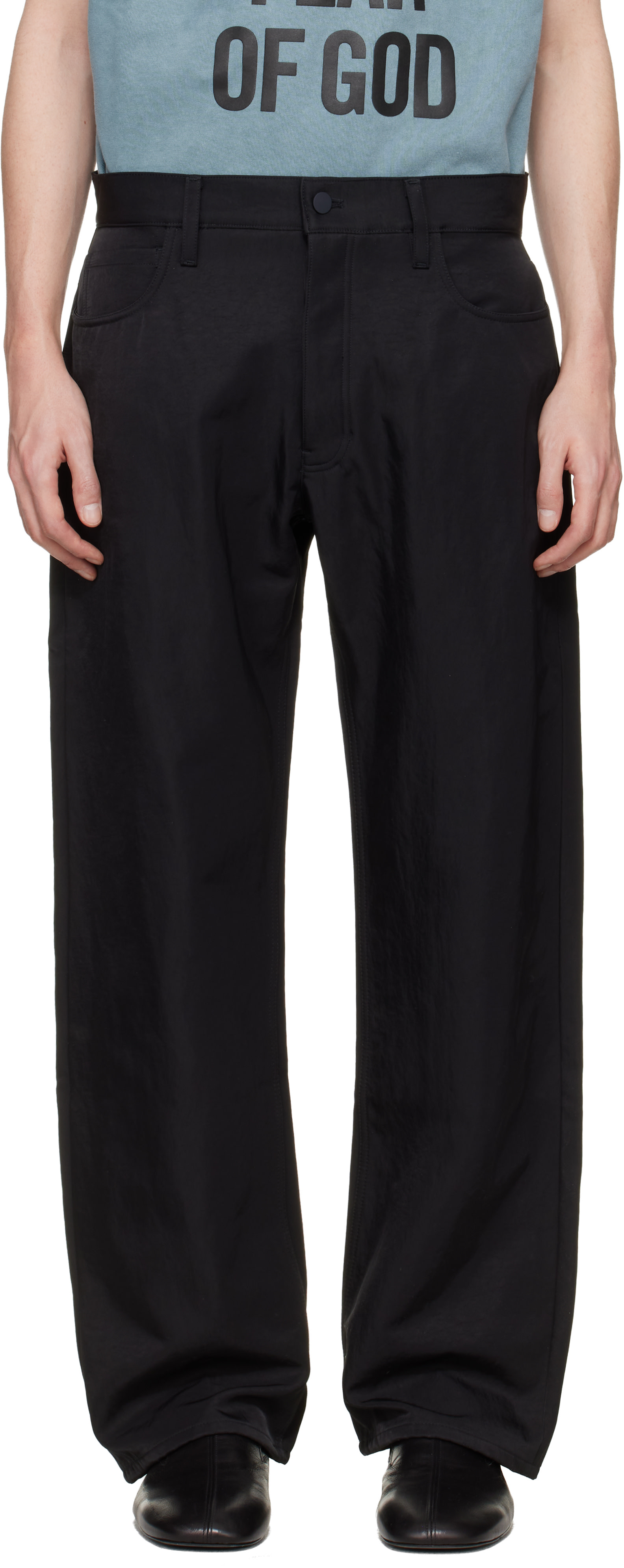 Fear of God ESSENTIALS - Pantalon noir à cinq poches