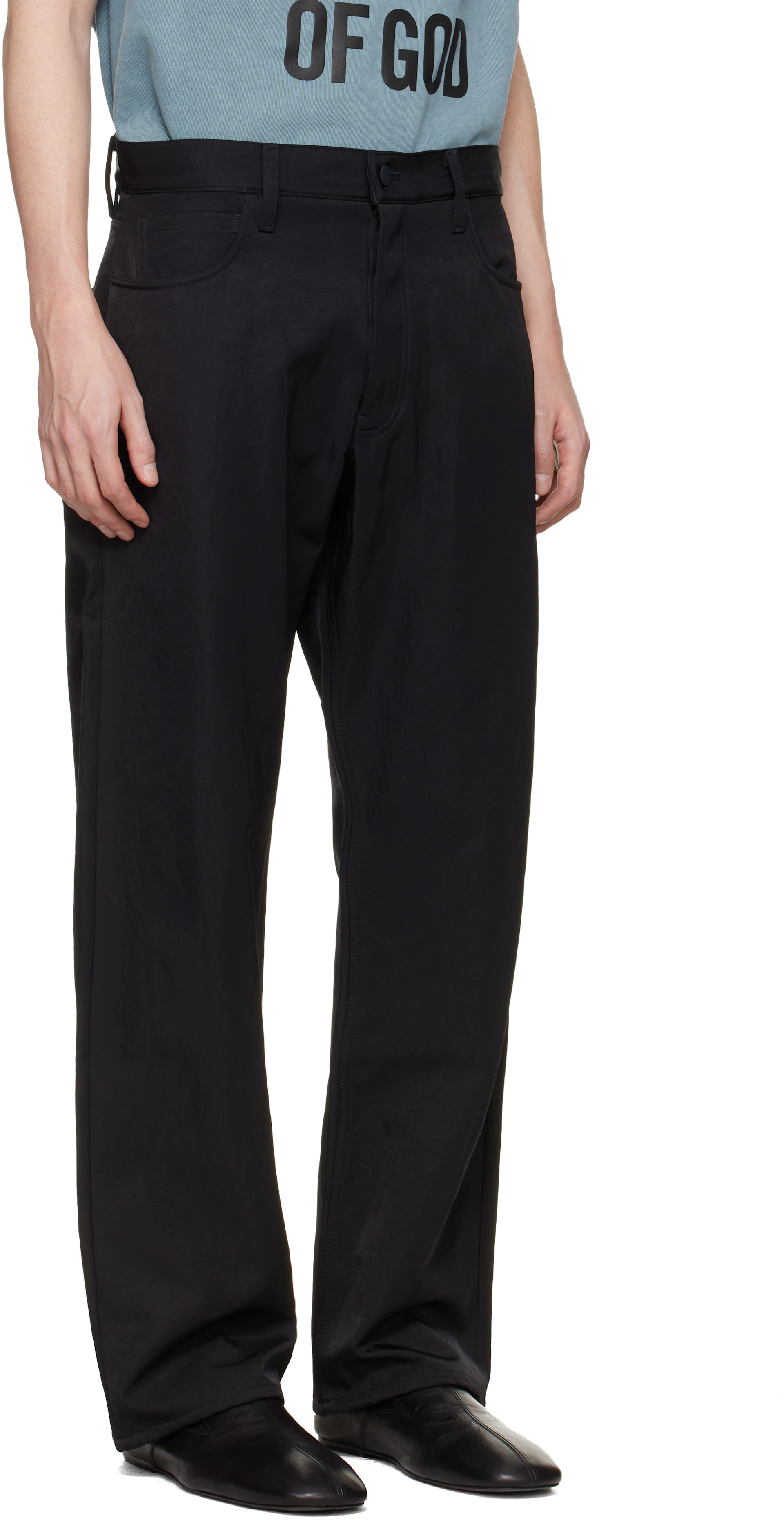 Fear of God ESSENTIALS - Pantalon noir à cinq poches