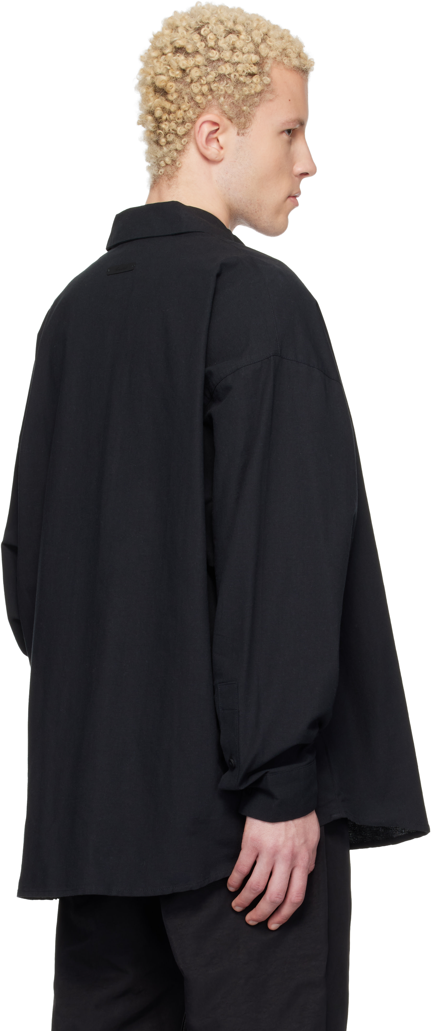 Fear of God ESSENTIALS - 블랙 시그니처 버튼업 셔츠