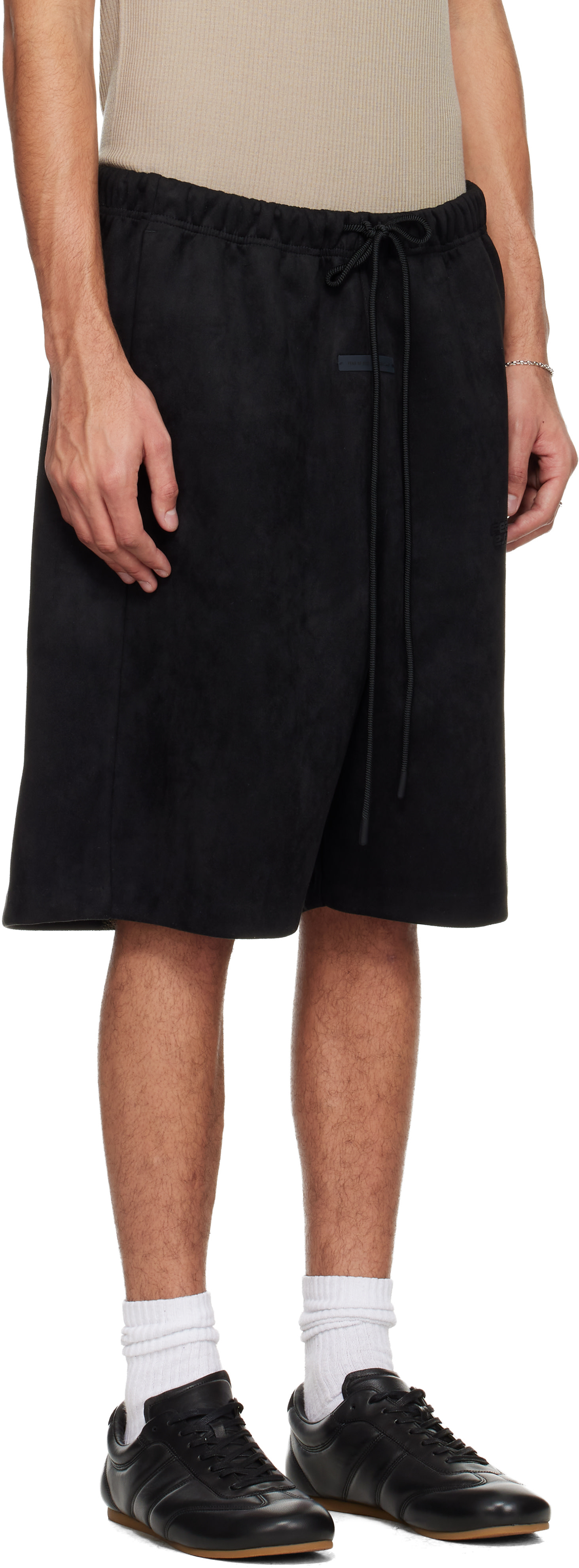 Fear of God ESSENTIALS: ブラック Holiday Faux-Suede Fleece Relaxed