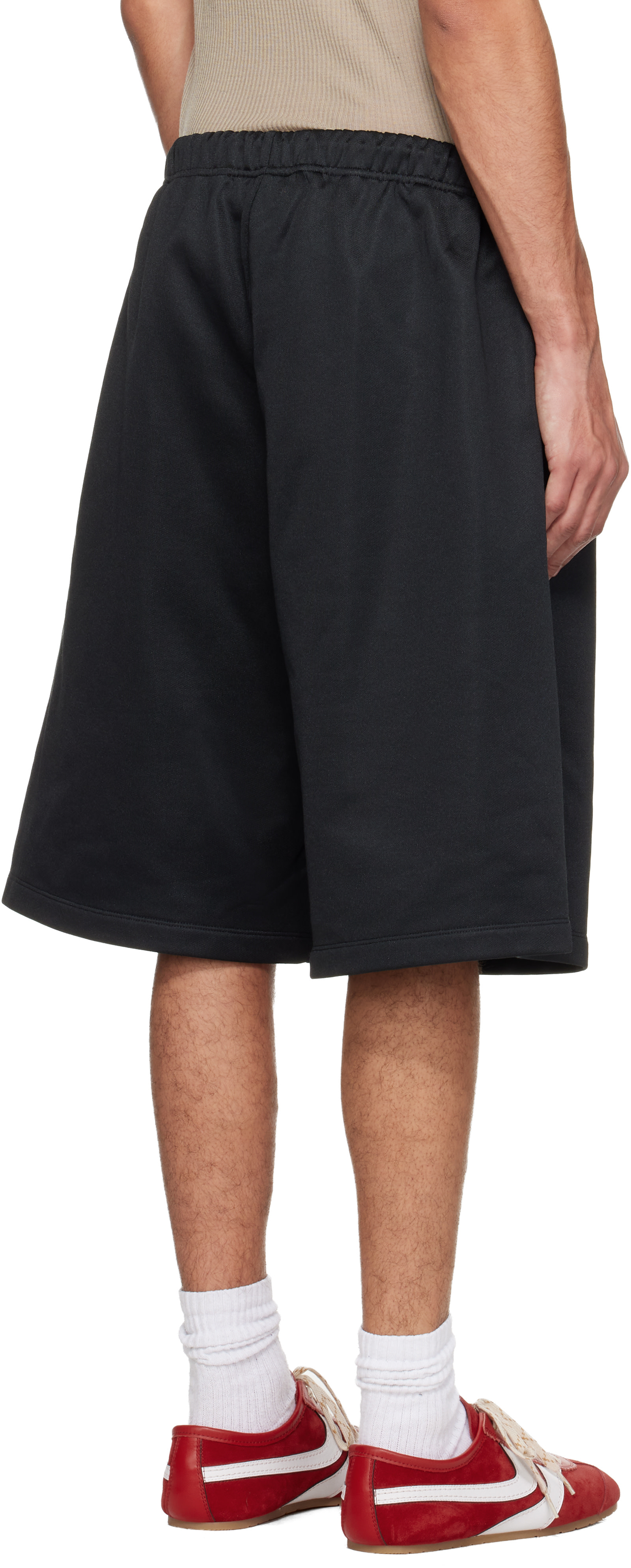 Fear of God ESSENTIALS - Short décontracté noir en molleton satiné - Holiday