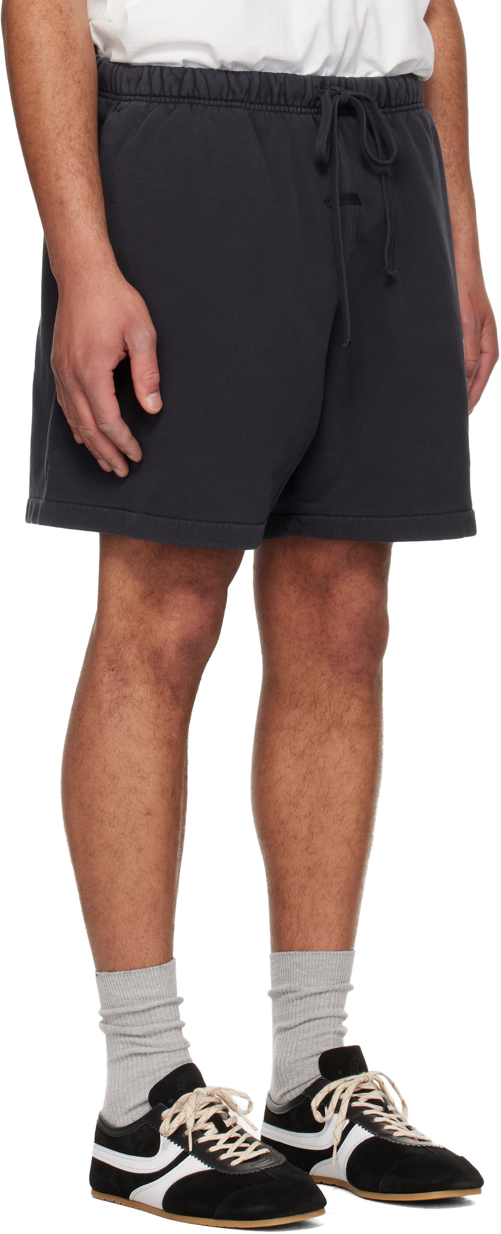 Fear of God ESSENTIALS - Short de survêtement noir à logo Training