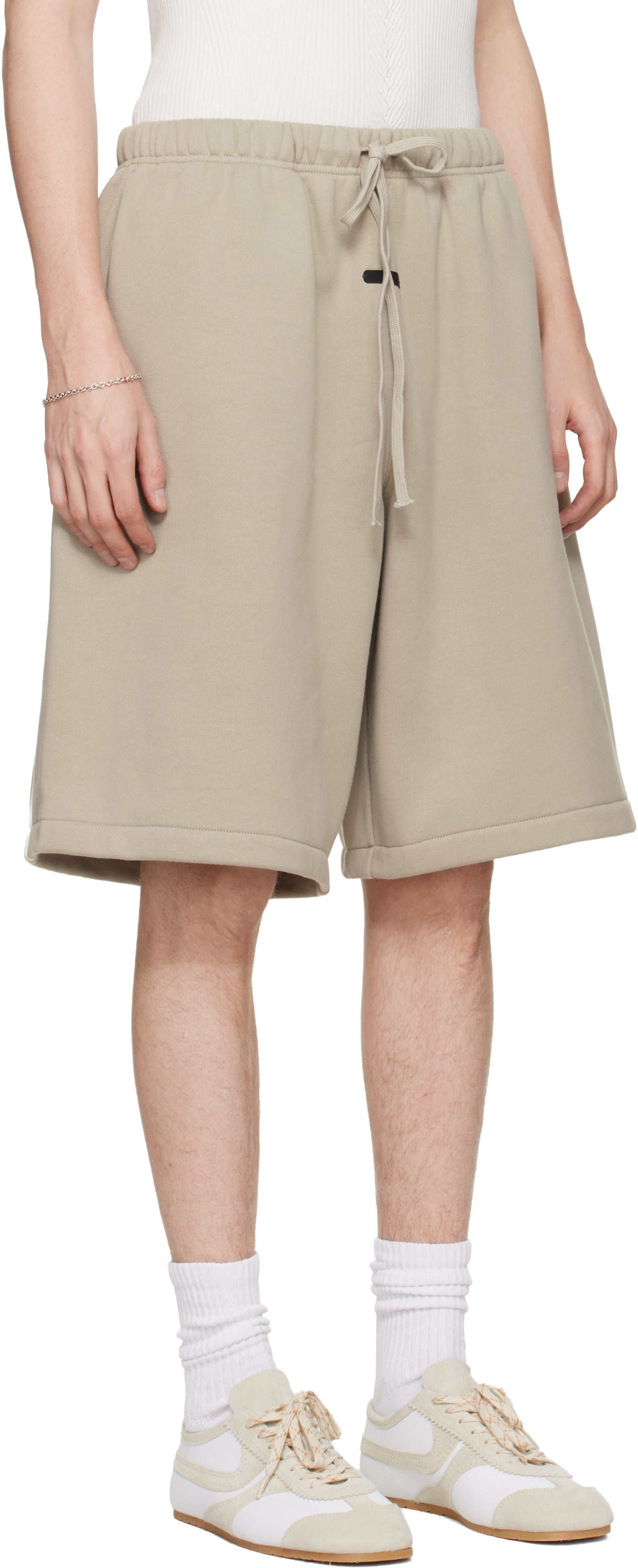 Fear of God ESSENTIALS - Short décontracté gris à logo Active Trace