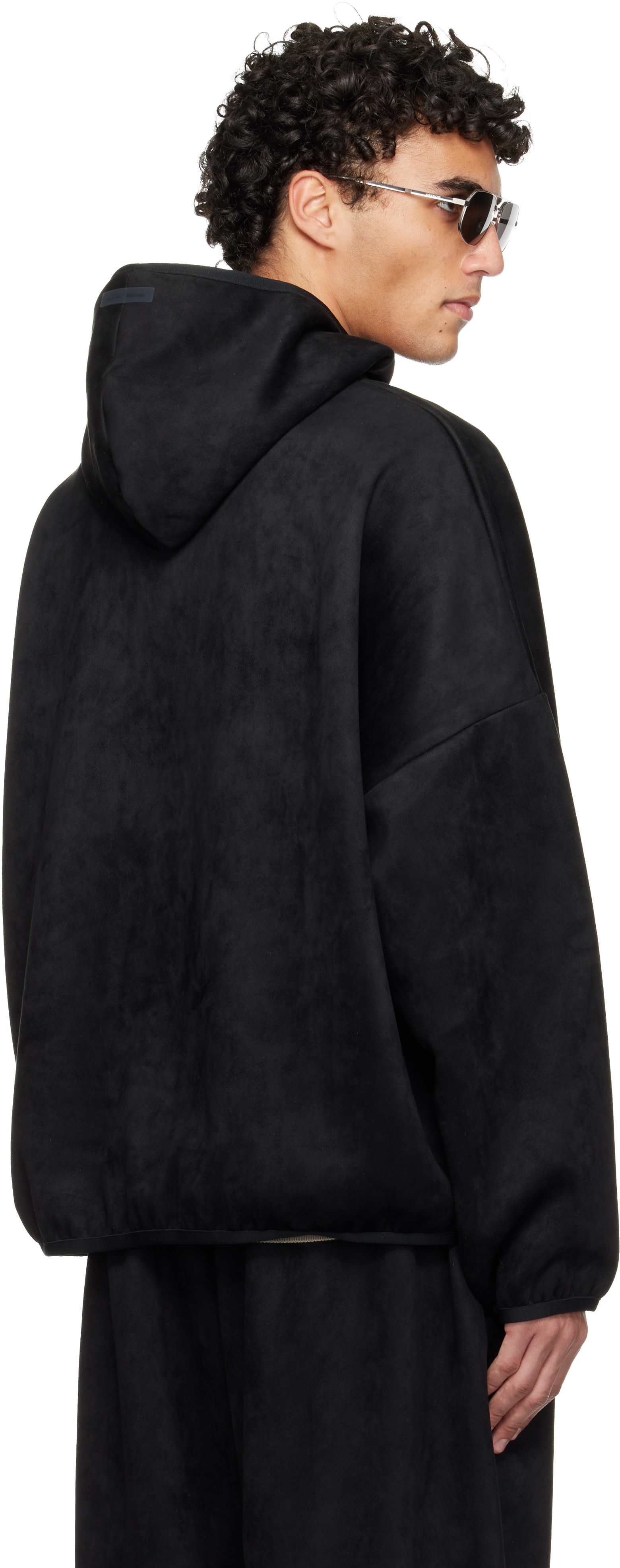 Fear of God ESSENTIALS: Black Holiday Faux-Suede Fleece Modern