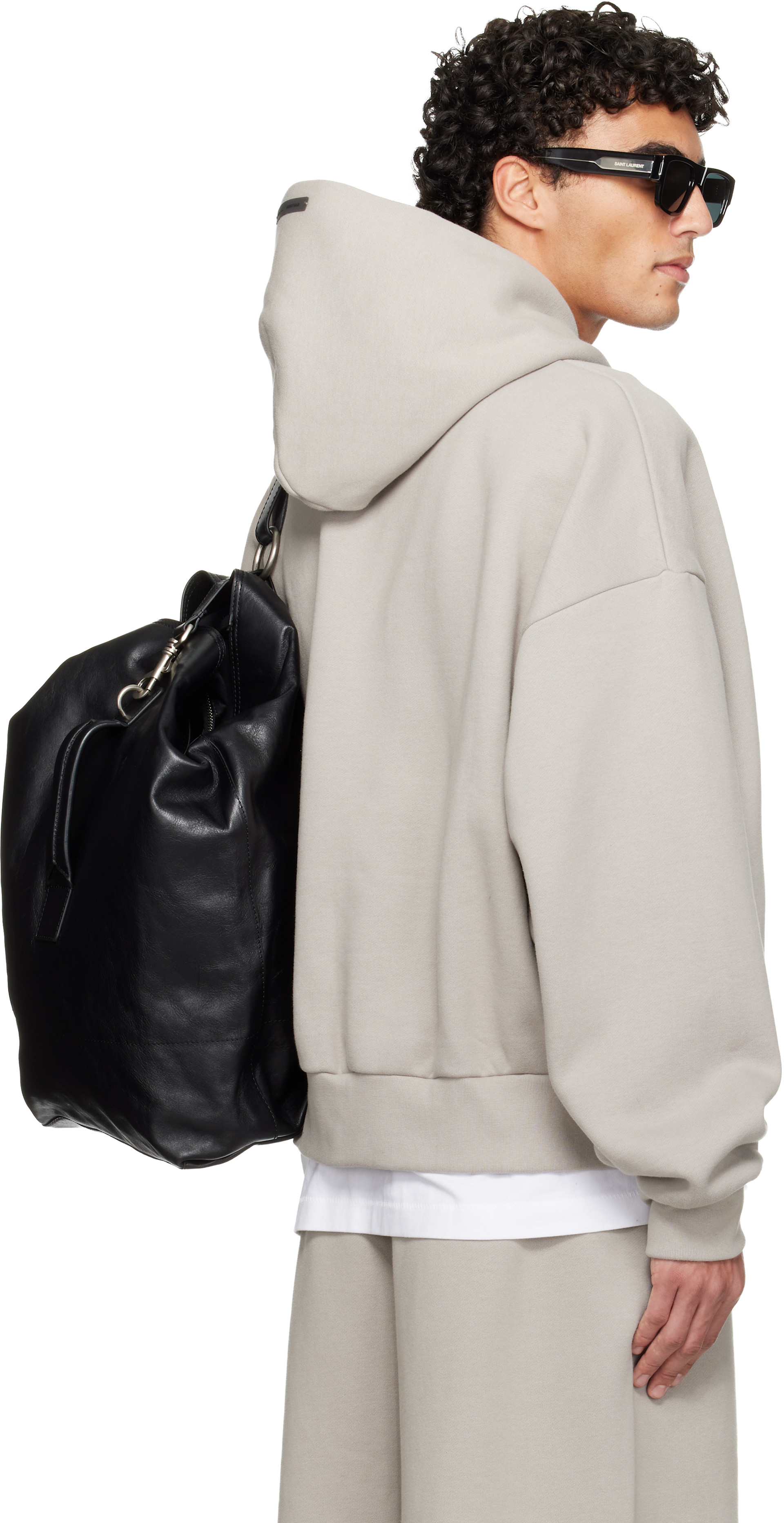 Fear of God ESSENTIALS: Gray Holiday Classic Hoodie | SSENSE