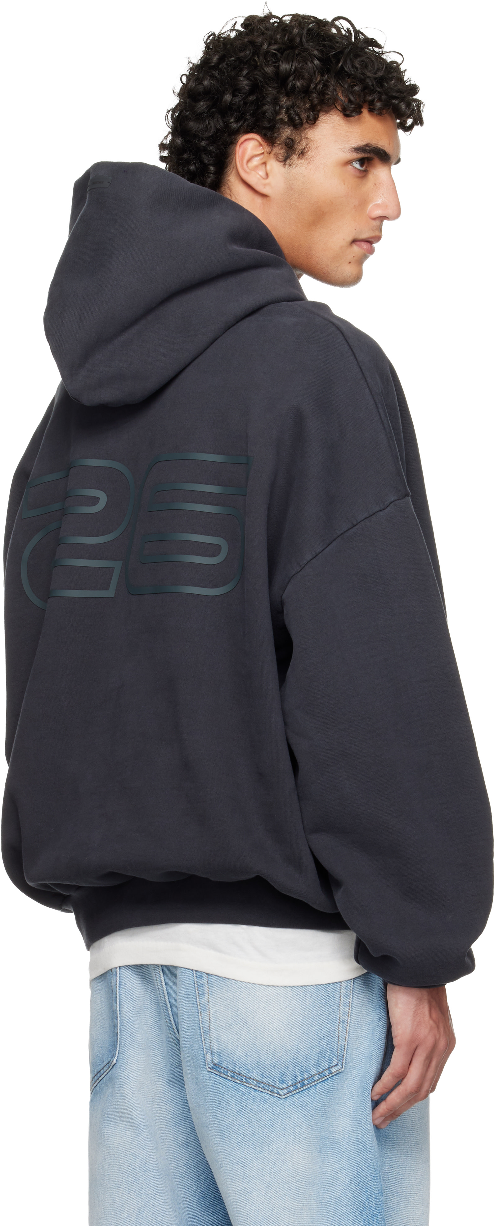 Fear of God ESSENTIALS - Pull à capuche 90s noir en molleton épais - Holiday
