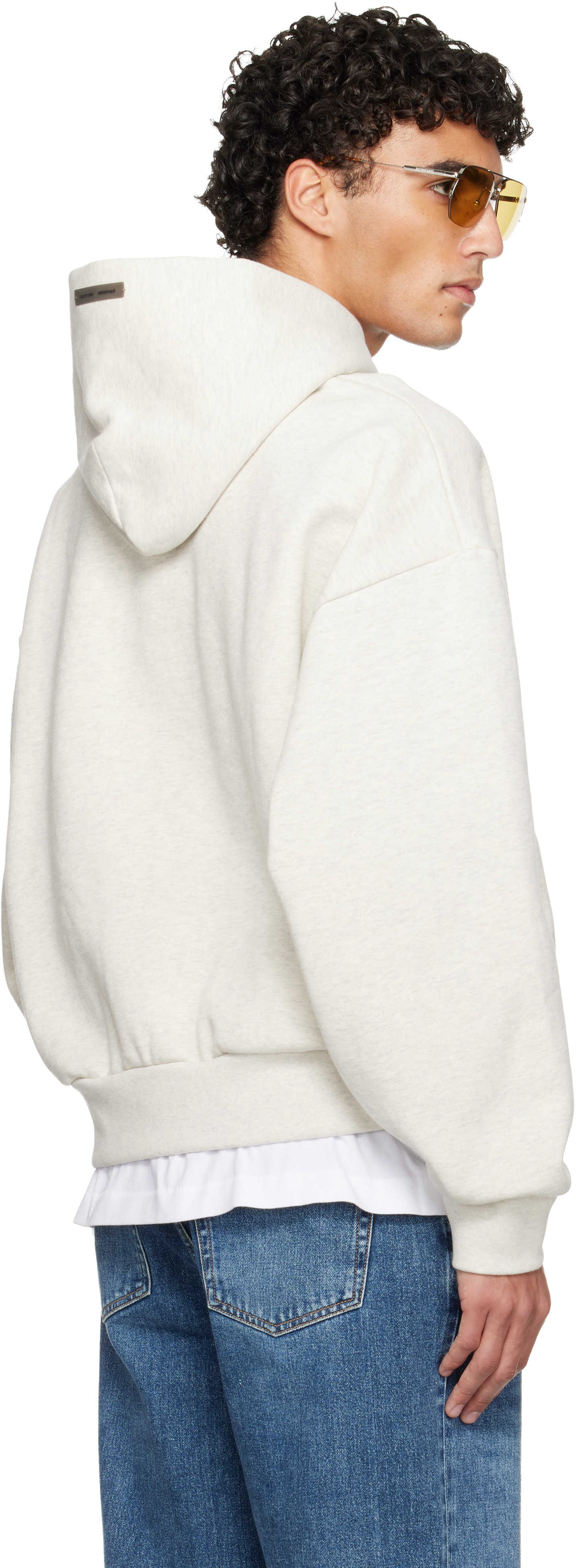 Fear of God ESSENTIALS - 오프 화이트 홀리데이 에센셜 클래식 후디