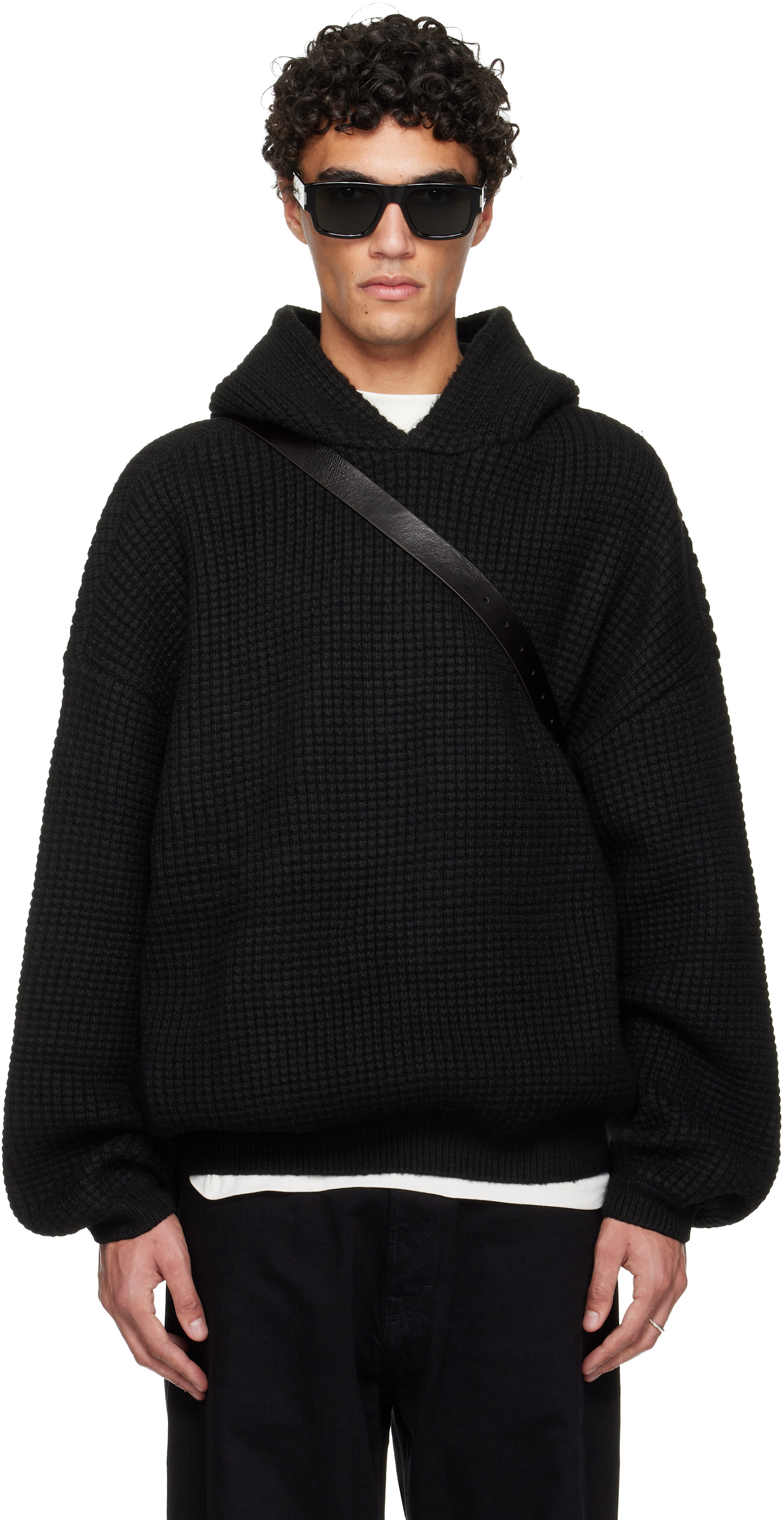 Fear of God ESSENTIALS: ブラック Holiday Heavy Waffle 90s フーディ