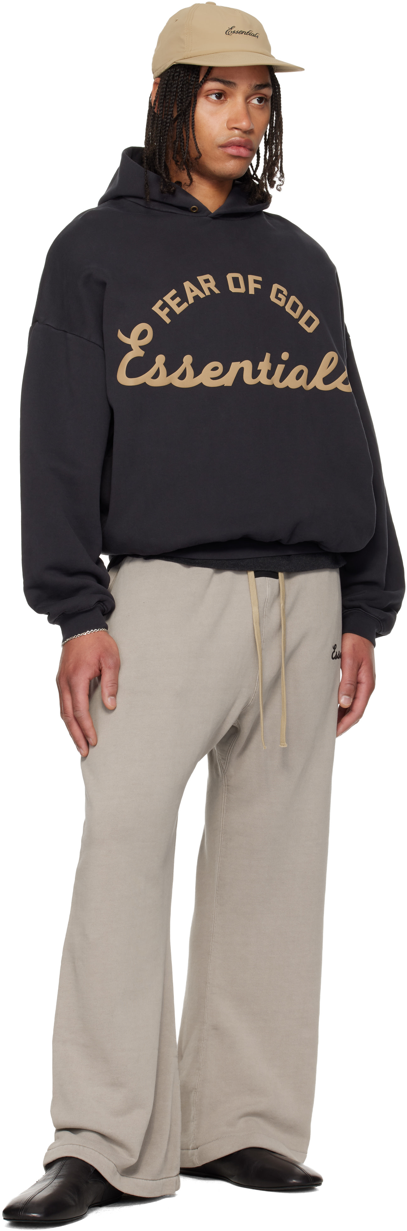 Fear of God ESSENTIALS - 블랙 트레이닝 90s 후디