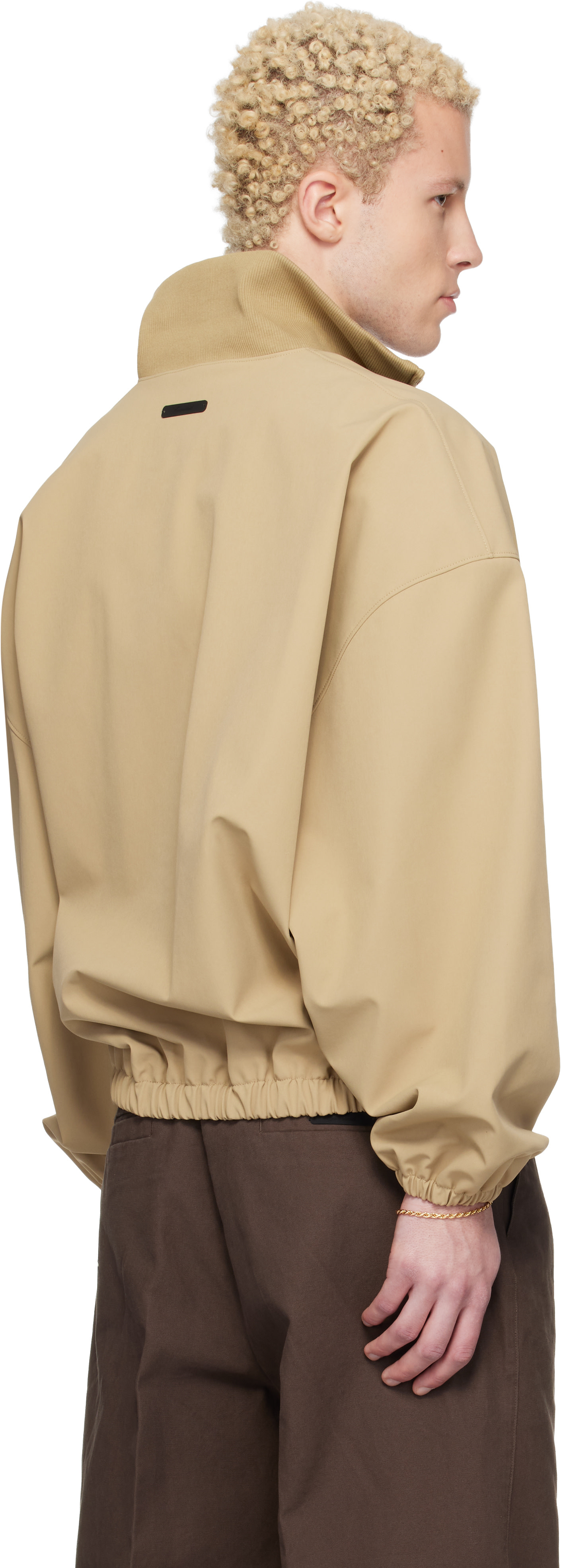 Fear of God ESSENTIALS - ベージュ Signature Full Zip トラックジャケット