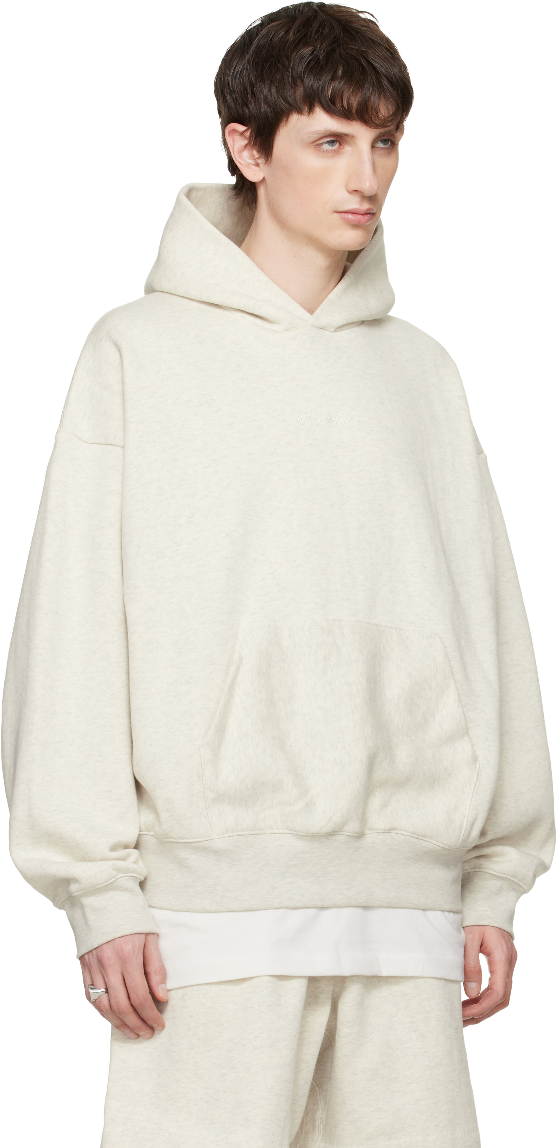 Fear of God ESSENTIALS - 그레이 시그니처 클래식 후디