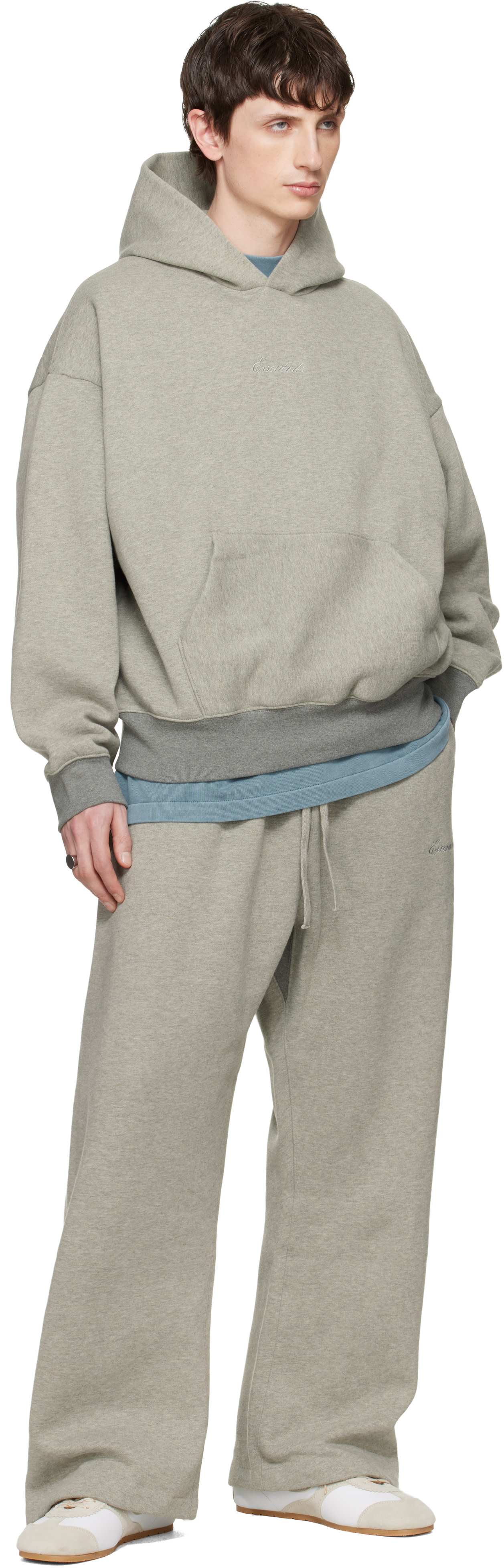 Fear of God ESSENTIALS - 그레이 시그니처 클래식 후디
