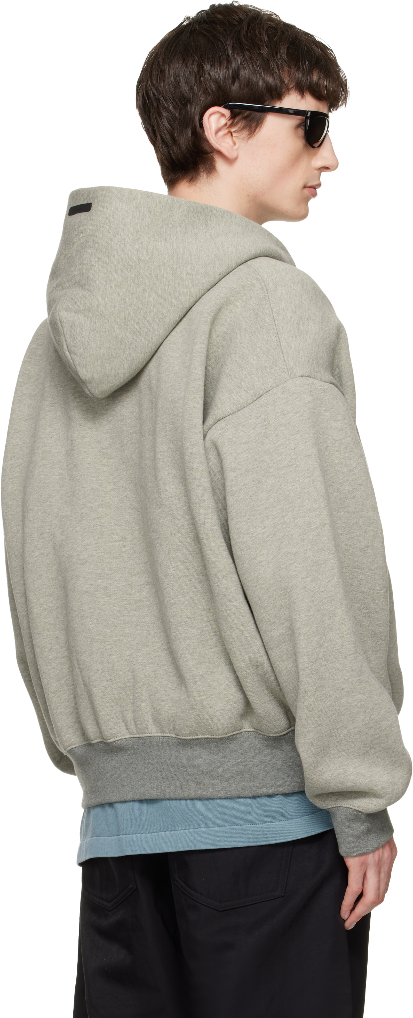 Fear of God ESSENTIALS: グレー Signature Classic Full Zip フーディ