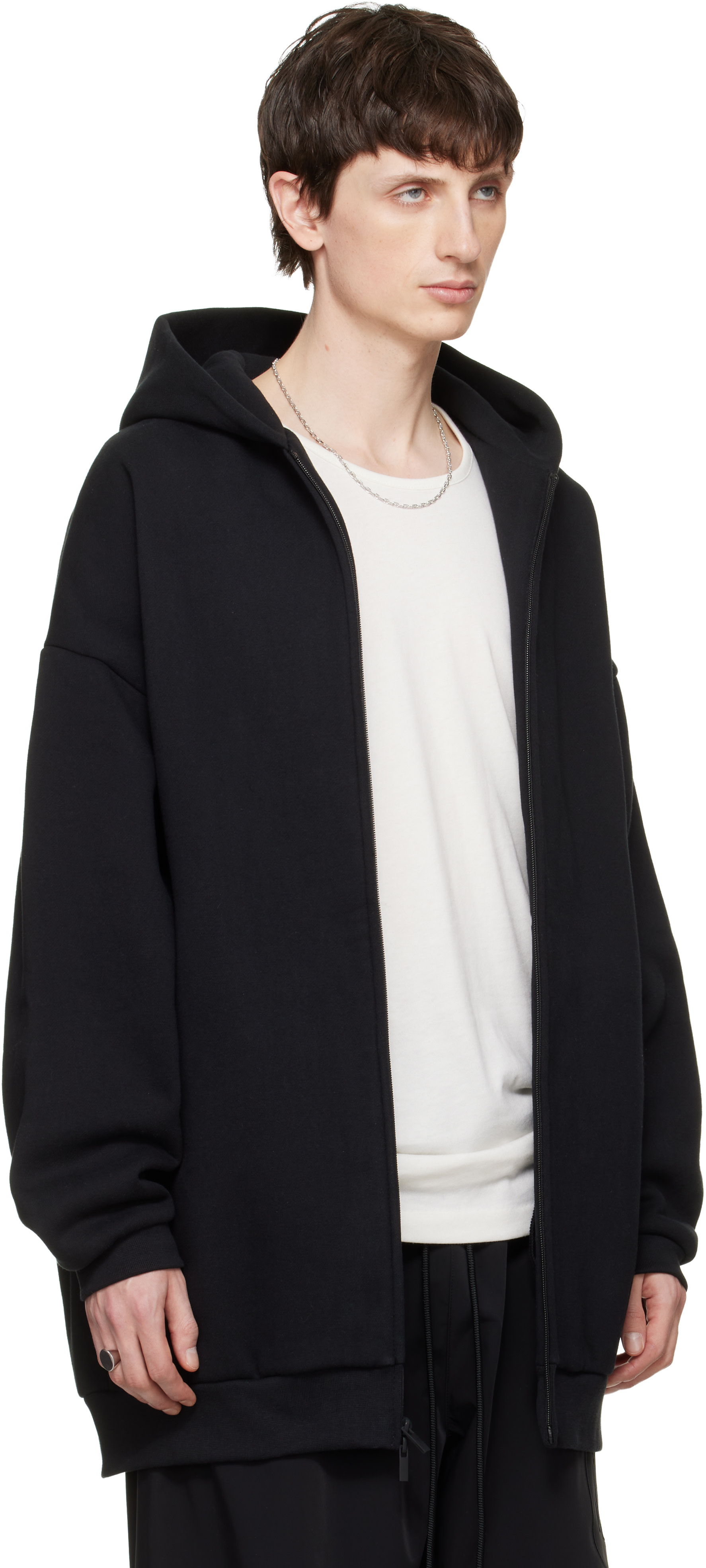 Fear of God ESSENTIALS - 블랙 프로퍼티 라운지 집업 후디