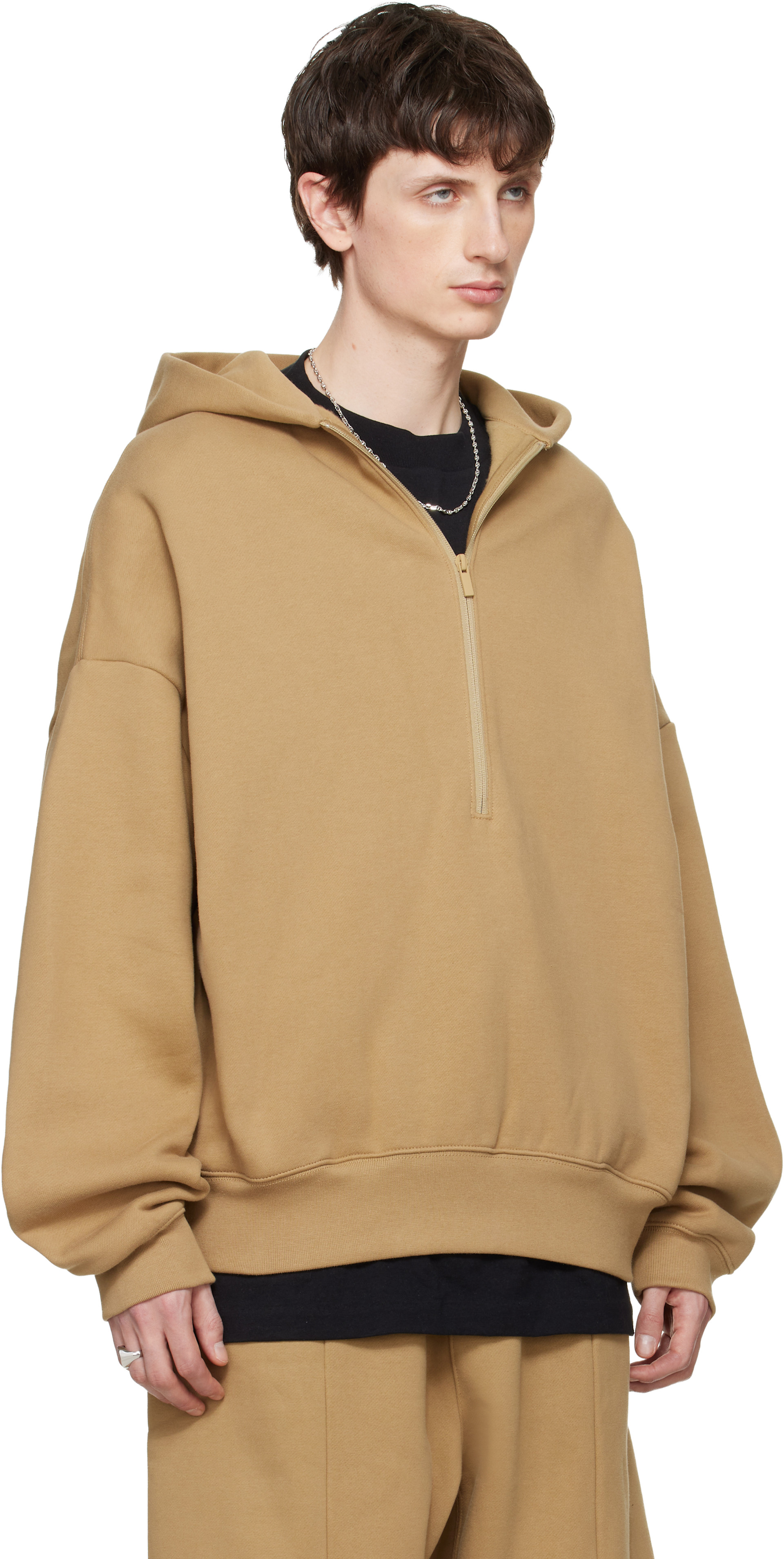 Fear of God ESSENTIALS - 탠 프로퍼티 라운지 집업 후디