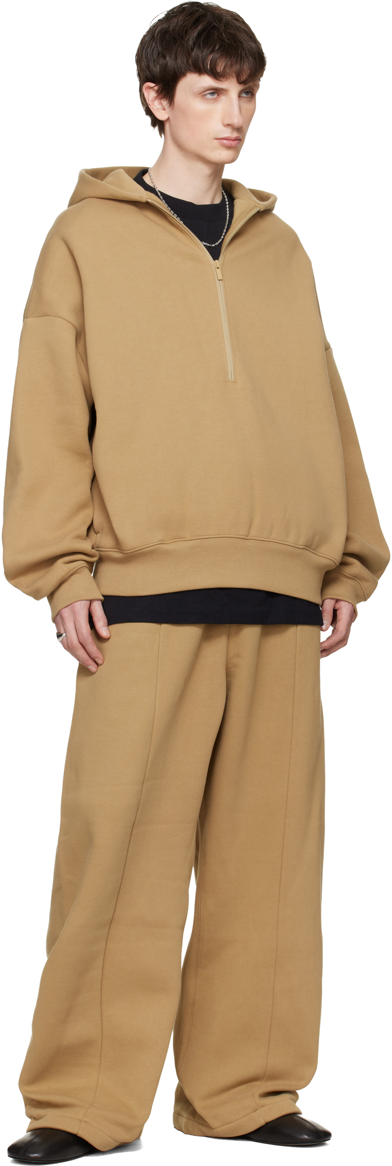 Fear of God ESSENTIALS - 탠 프로퍼티 라운지 집업 후디