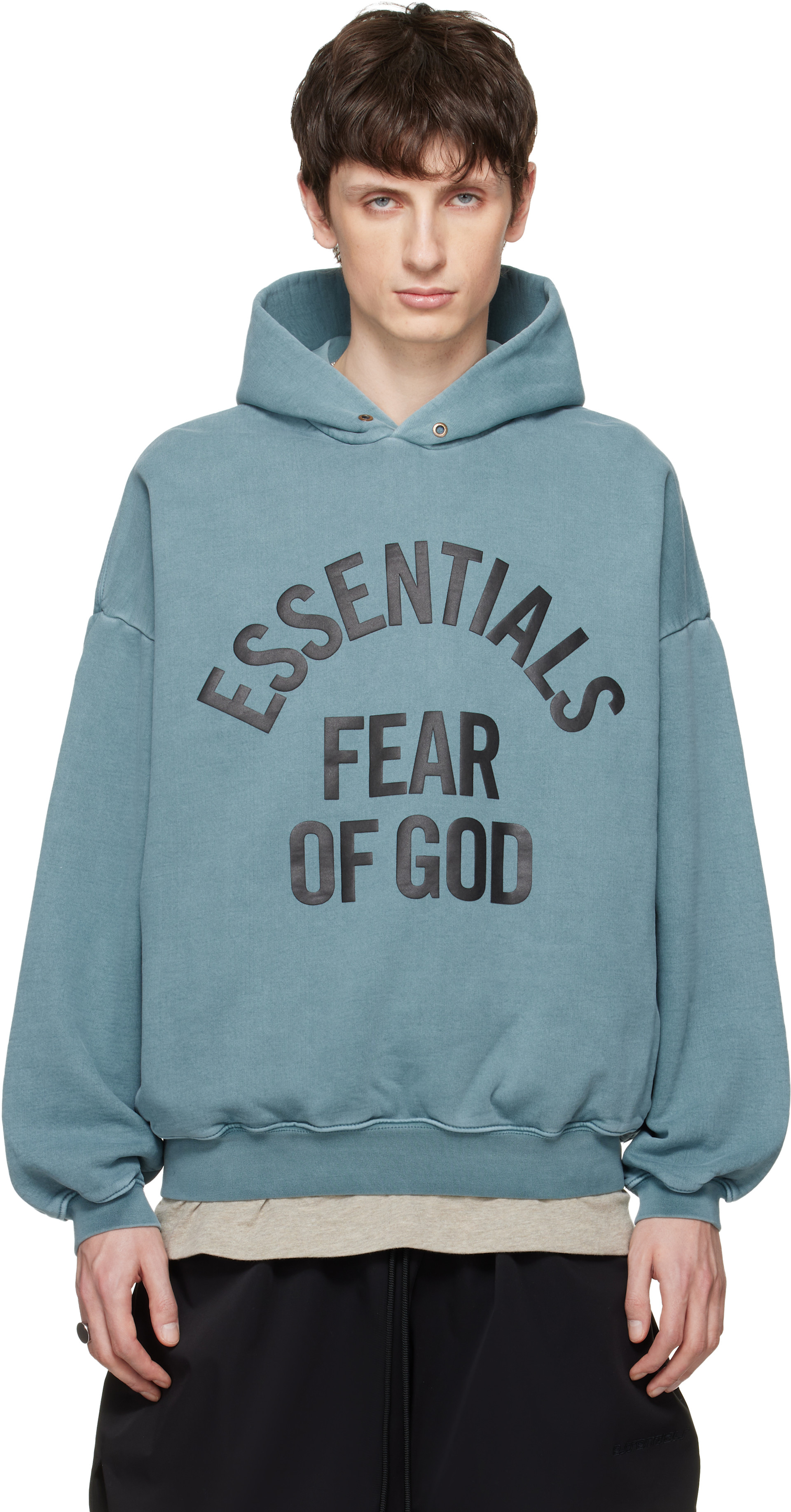 Fear of God ESSENTIALS - 블루 캠퍼스 90s 후디