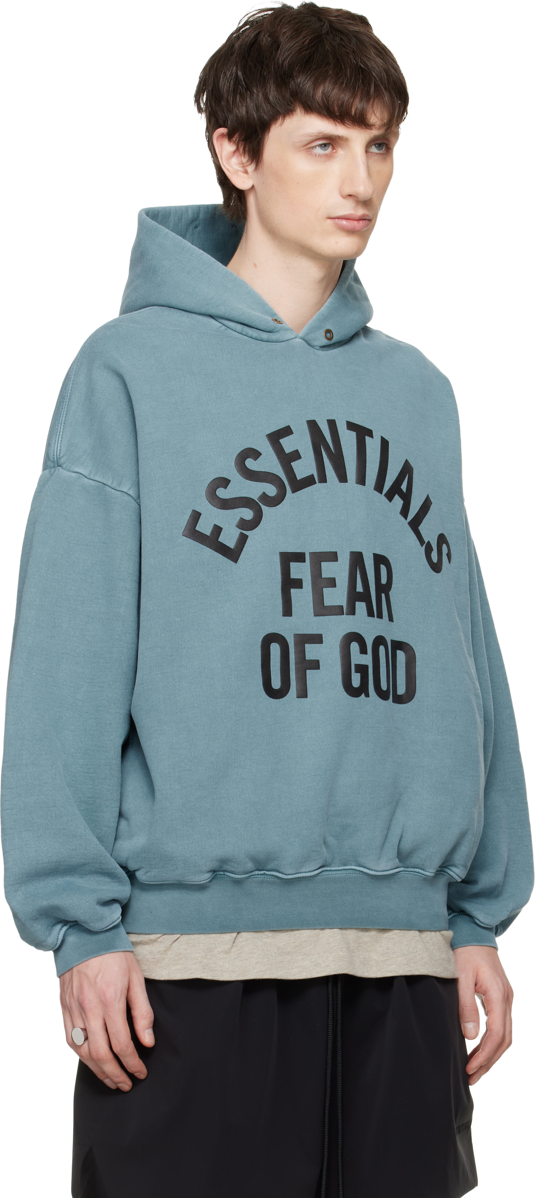 Fear of God ESSENTIALS - 블루 캠퍼스 90s 후디