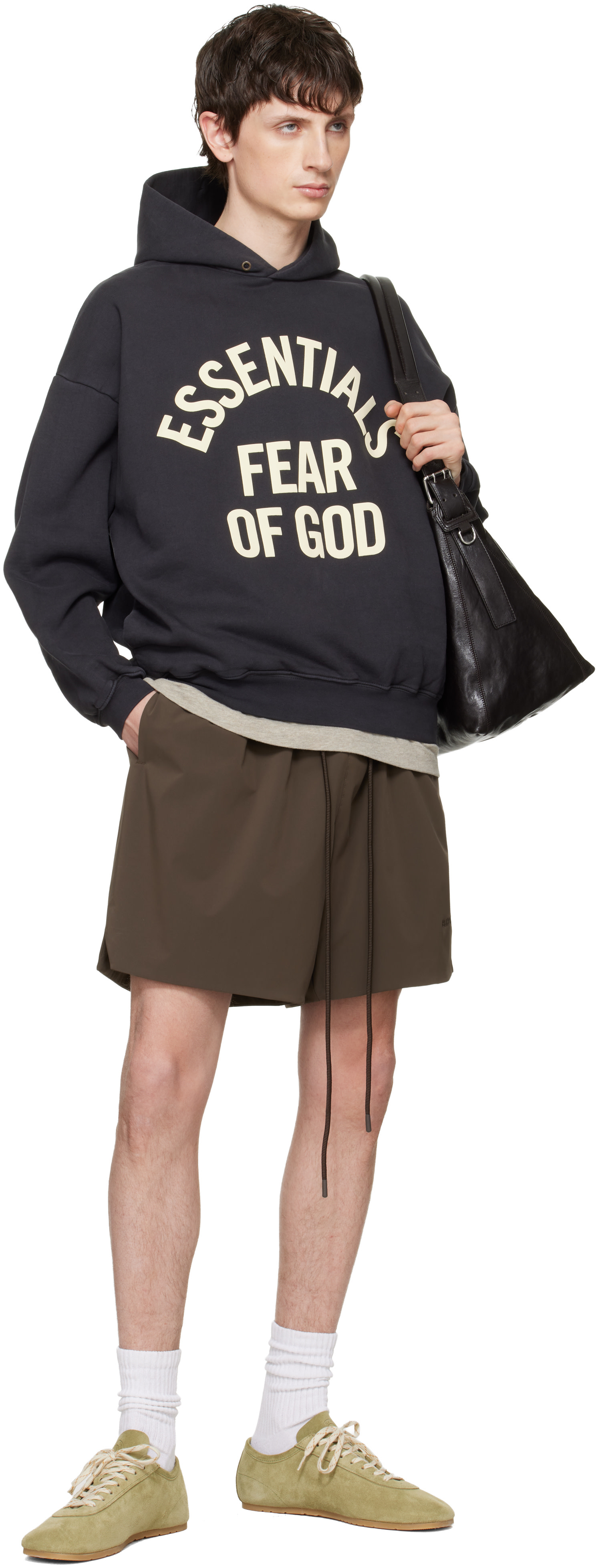 Fear of God ESSENTIALS - ブラック Campus 90s フーディ