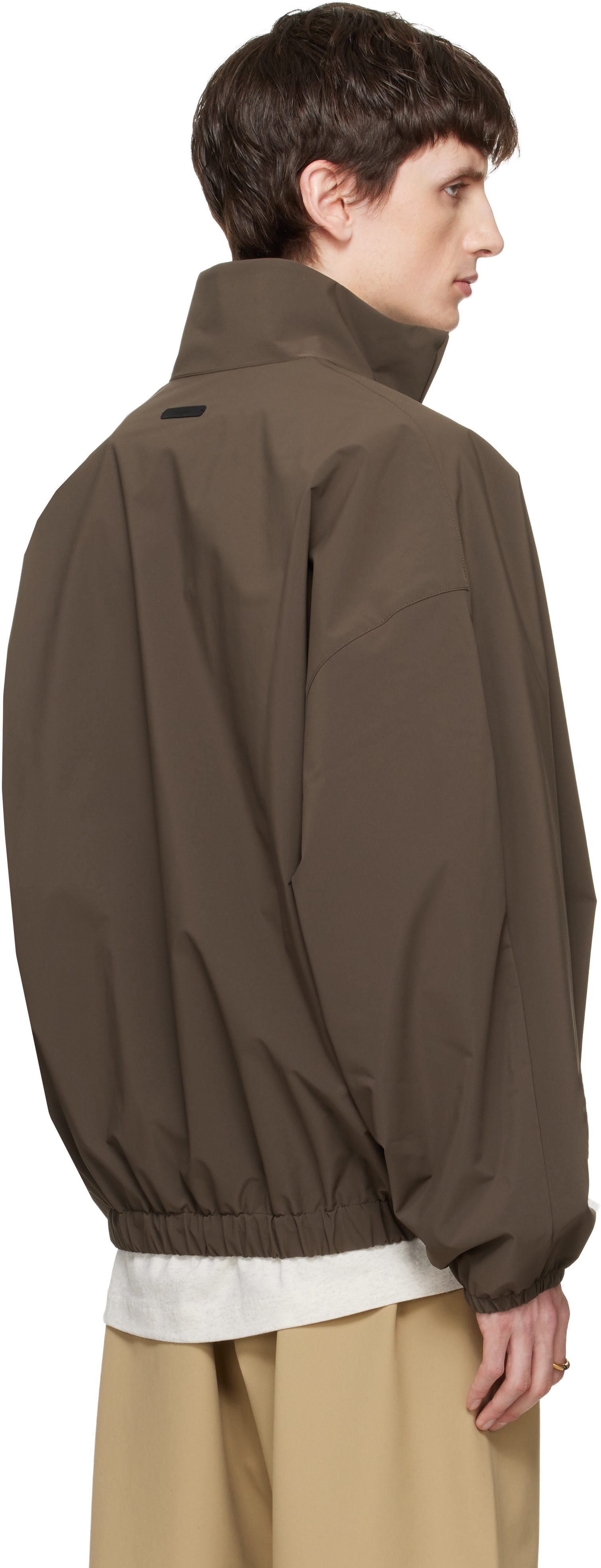 Fear of God ESSENTIALS - 棕色 Active Trace Half Zip 运动夹克
