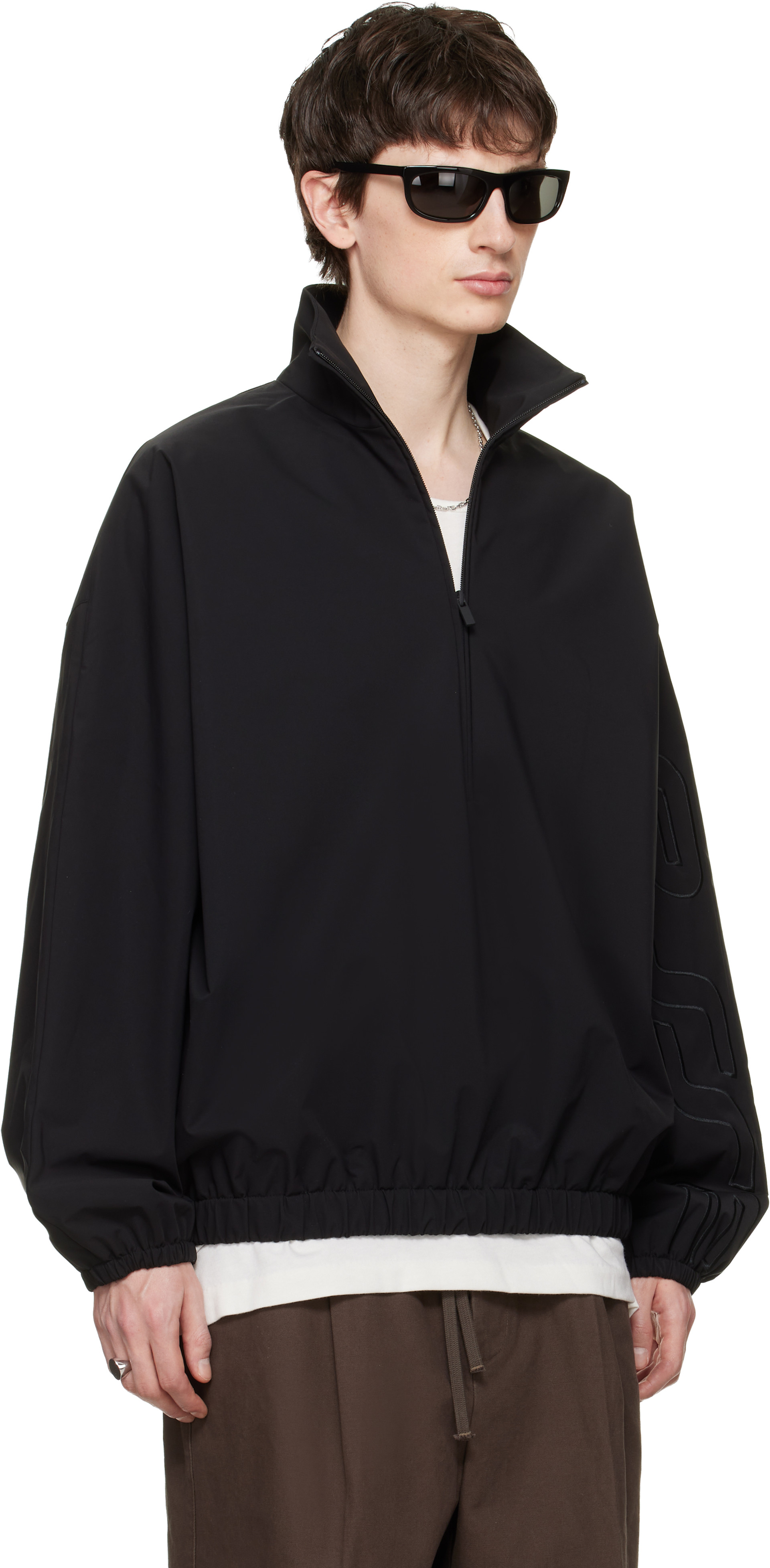 Fear of God ESSENTIALS: ブラック Active Trace ハーフジップ