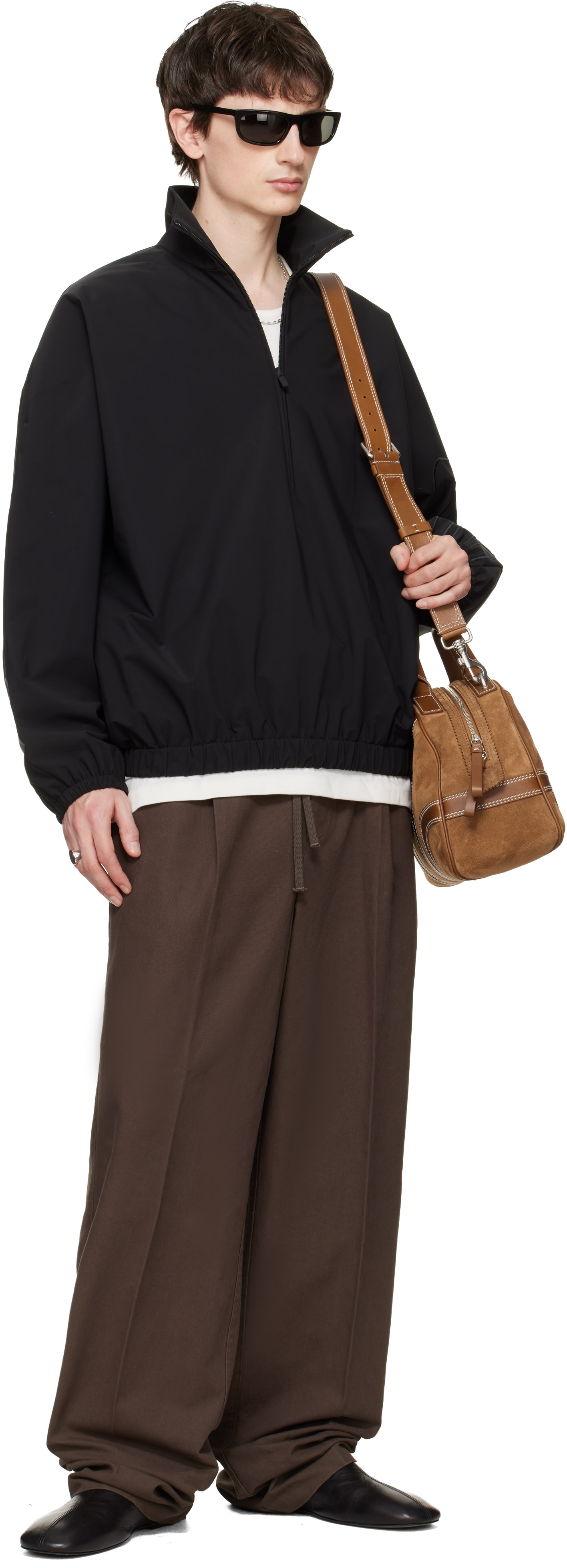 Fear of God ESSENTIALS: ブラック Active Trace ハーフジップ