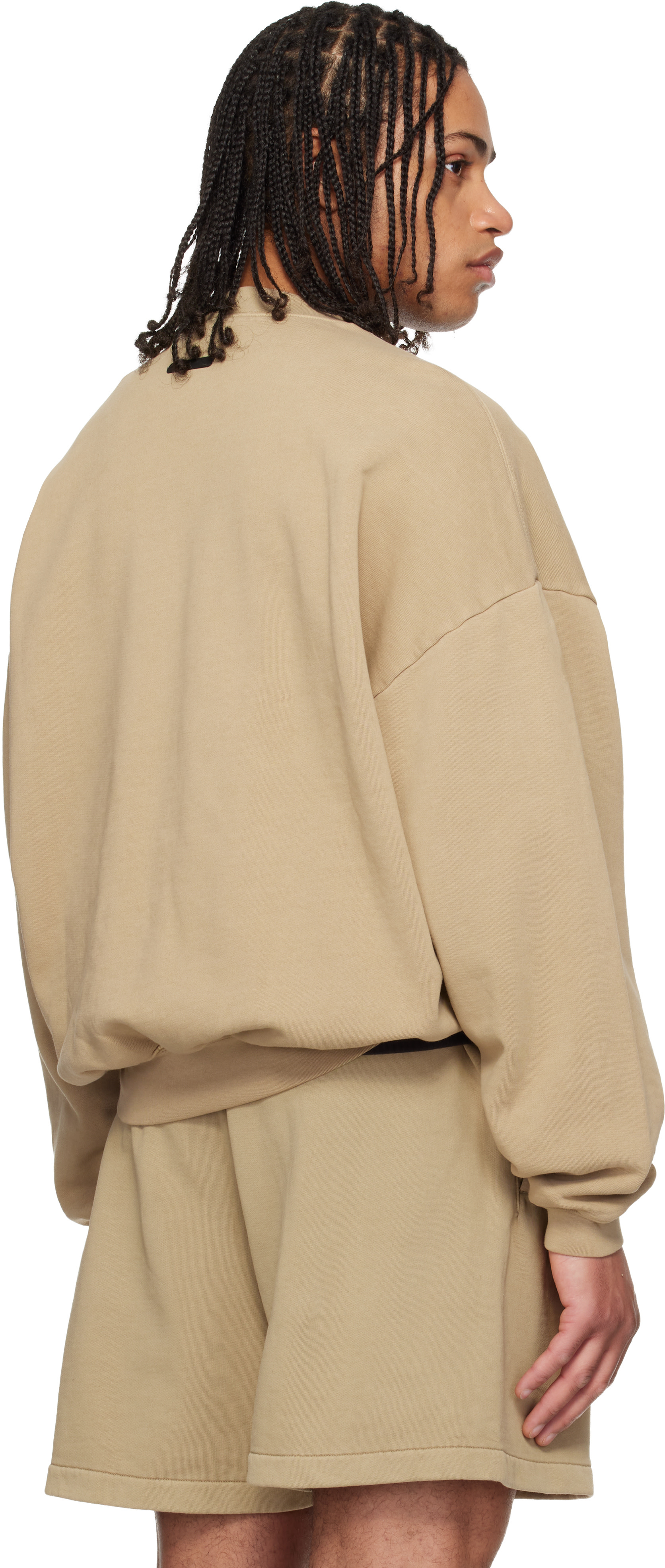 Fear of God ESSENTIALS - 베이지 트레이닝 90s 크루넥 스웨트셔츠