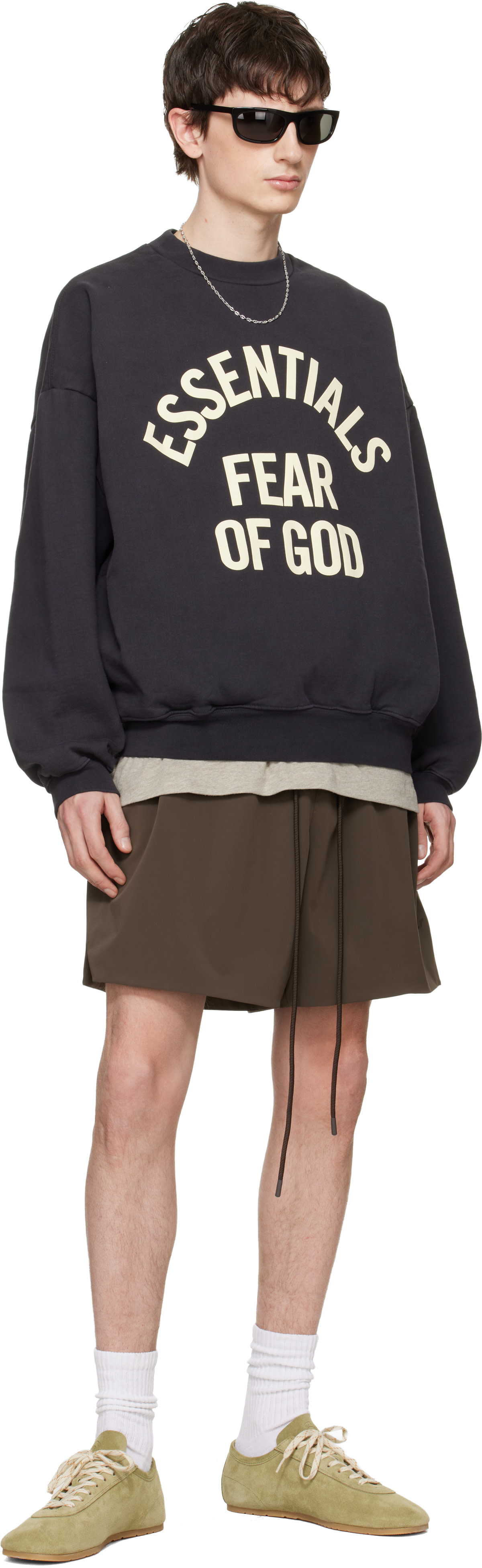 Fear of God ESSENTIALS - ブラック Campus 90s クルーネック スウェットシャツ