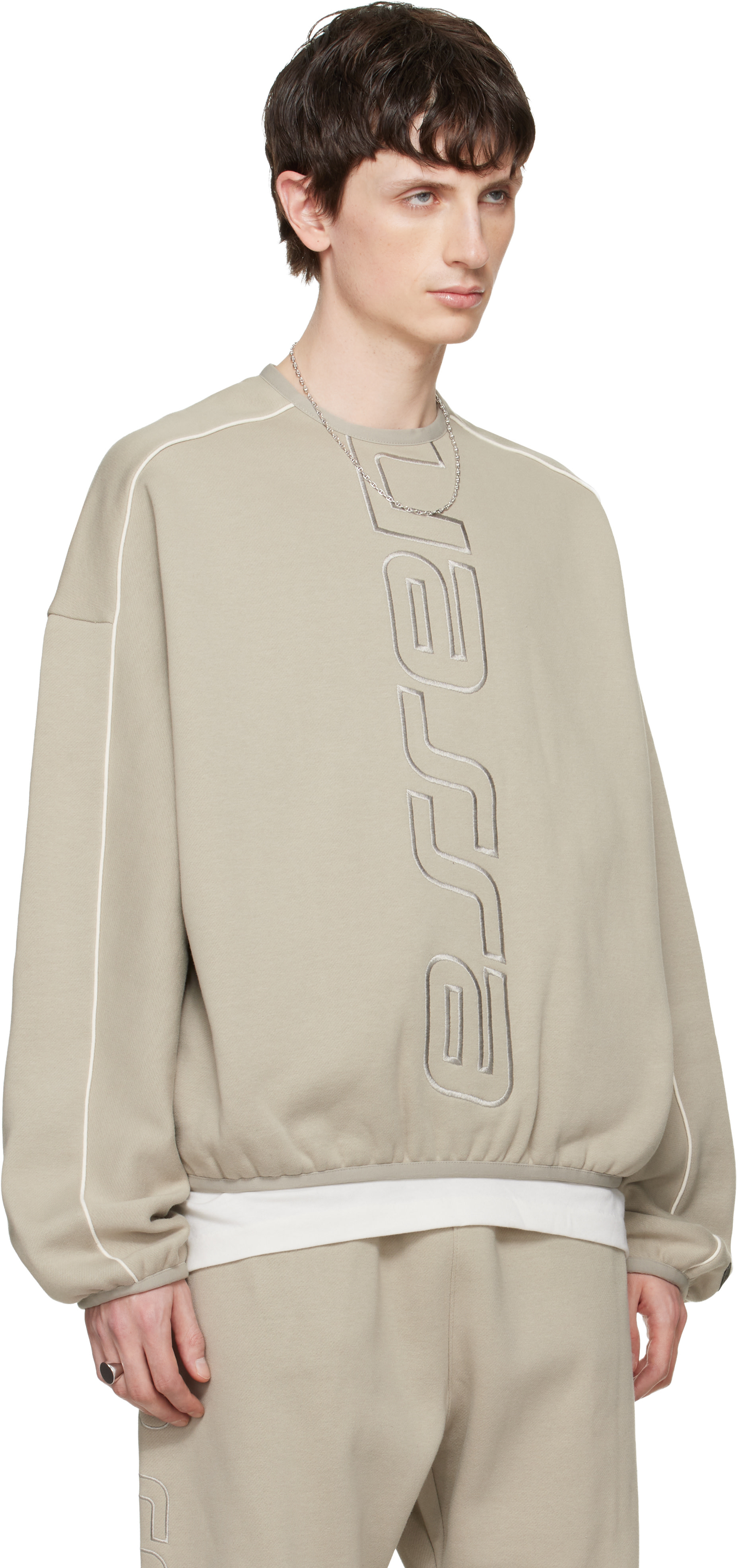 Fear of God ESSENTIALS - グレー Active Trace Modern クルーネック スウェットシャツ