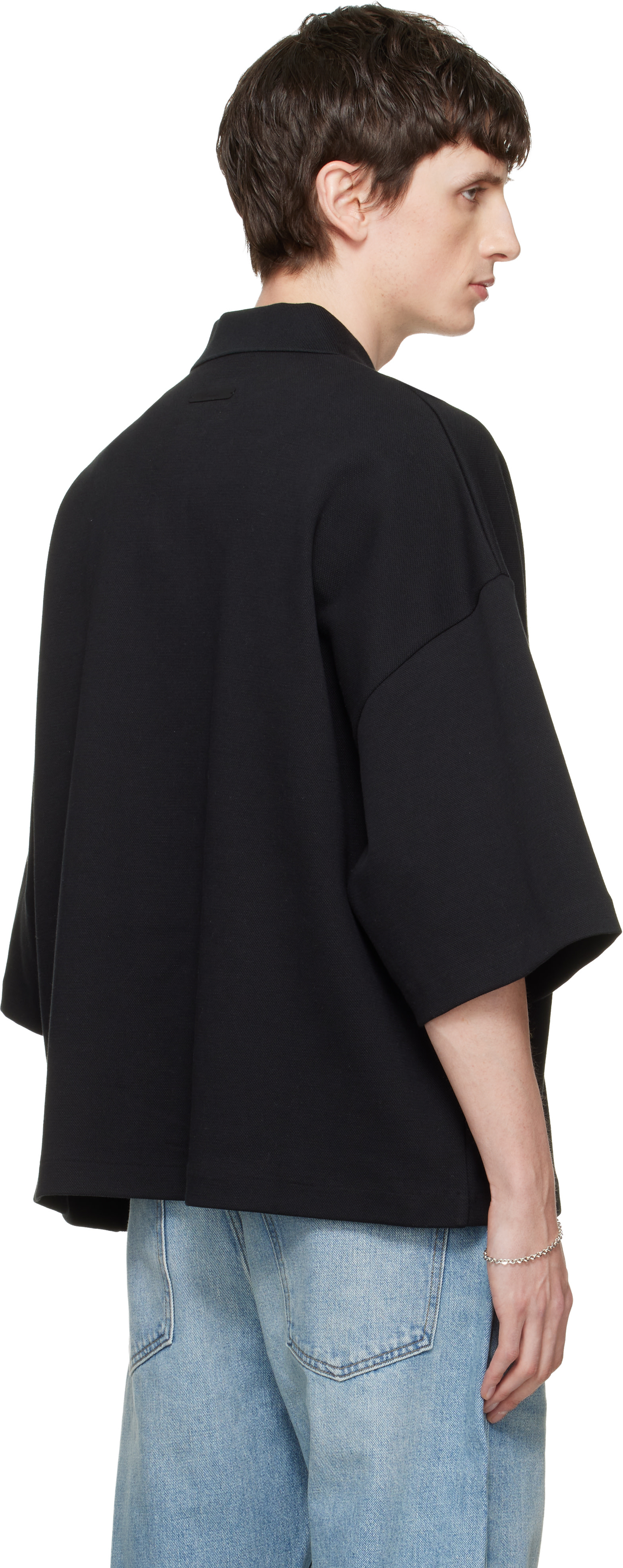 Fear of God ESSENTIALS: ブラック Signature 90s Cropped ポロシャツ